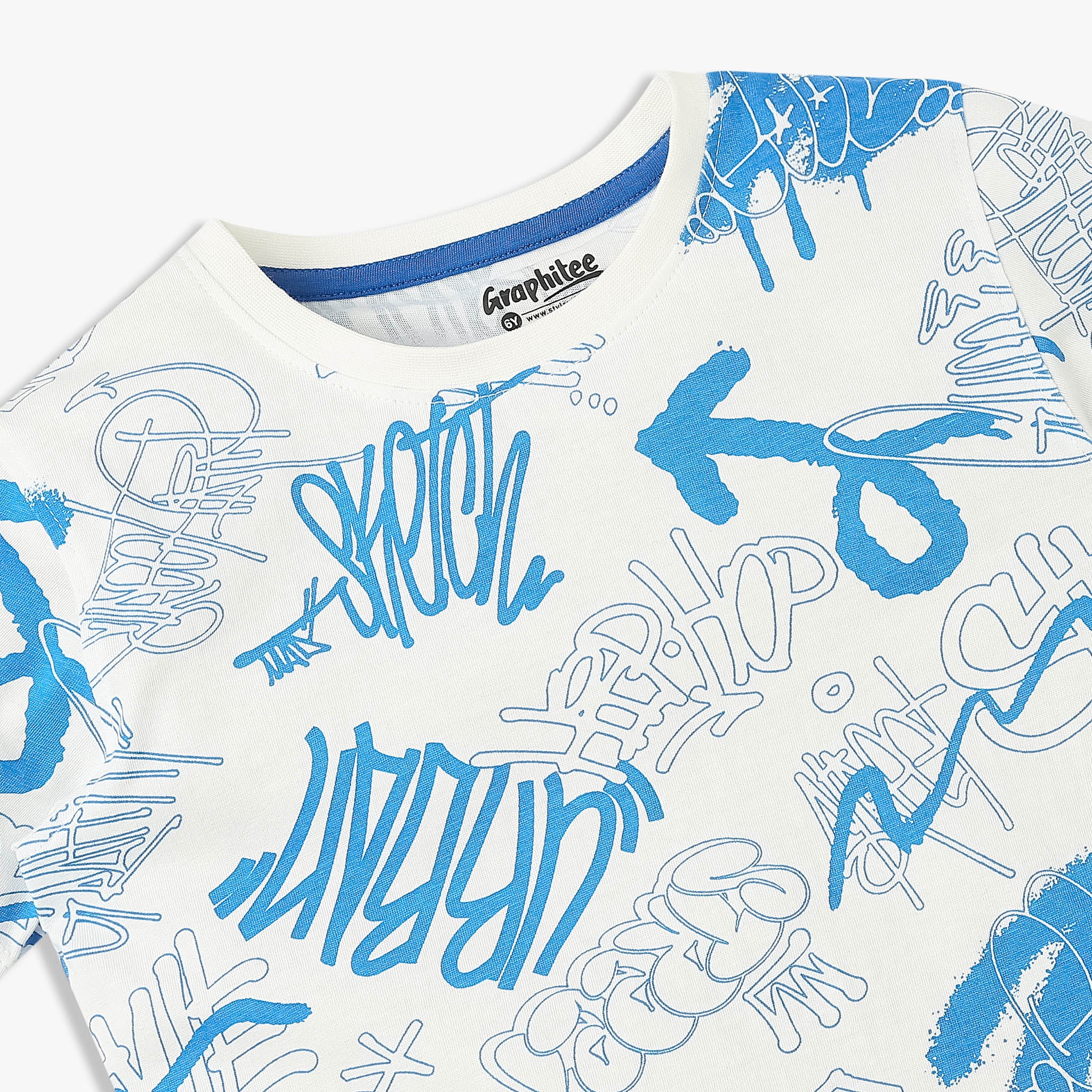 Boys Cotton All Over Print T-Shirt - Image 3