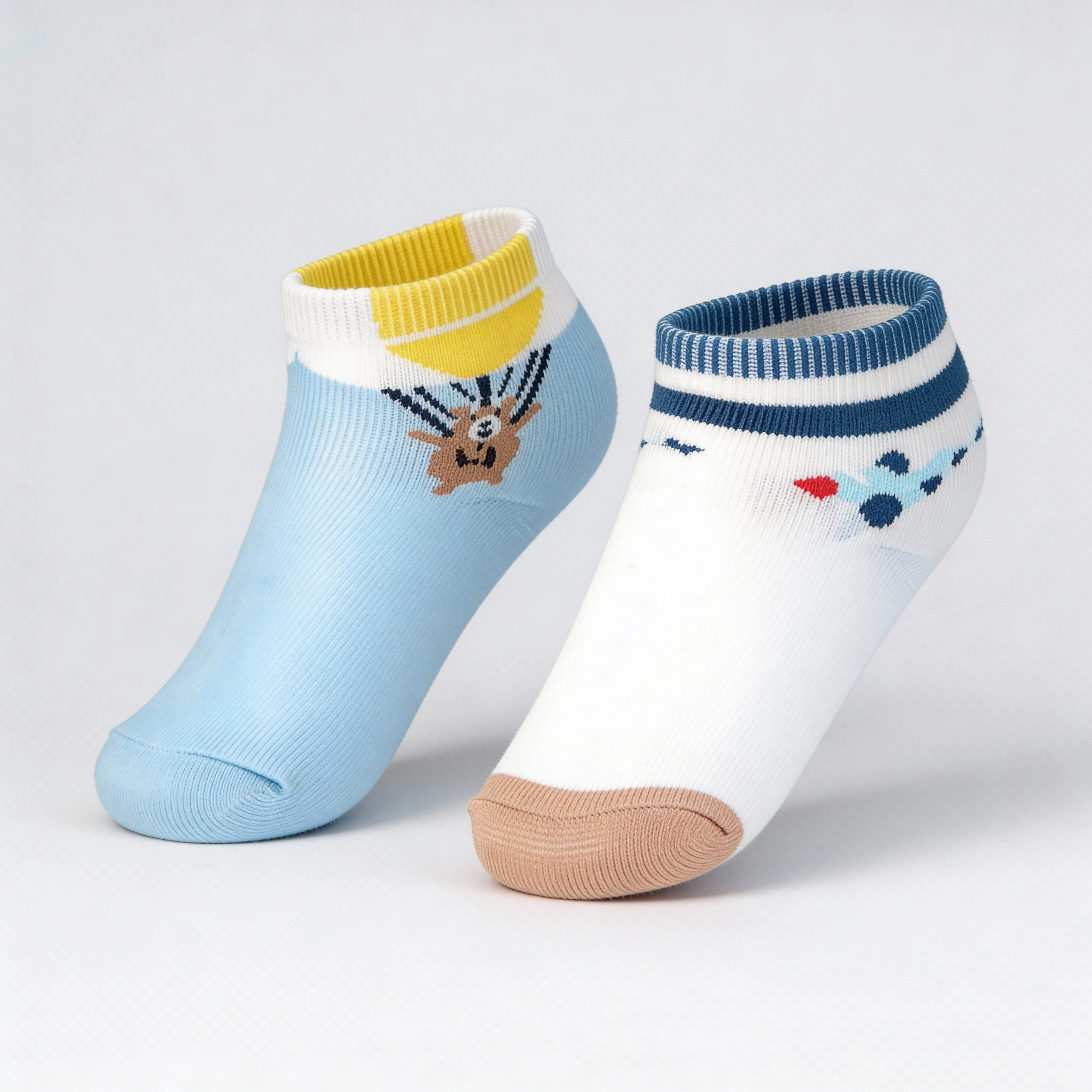 Boys Cotton Ankle Length Socks - Pack of 2 - Image 3