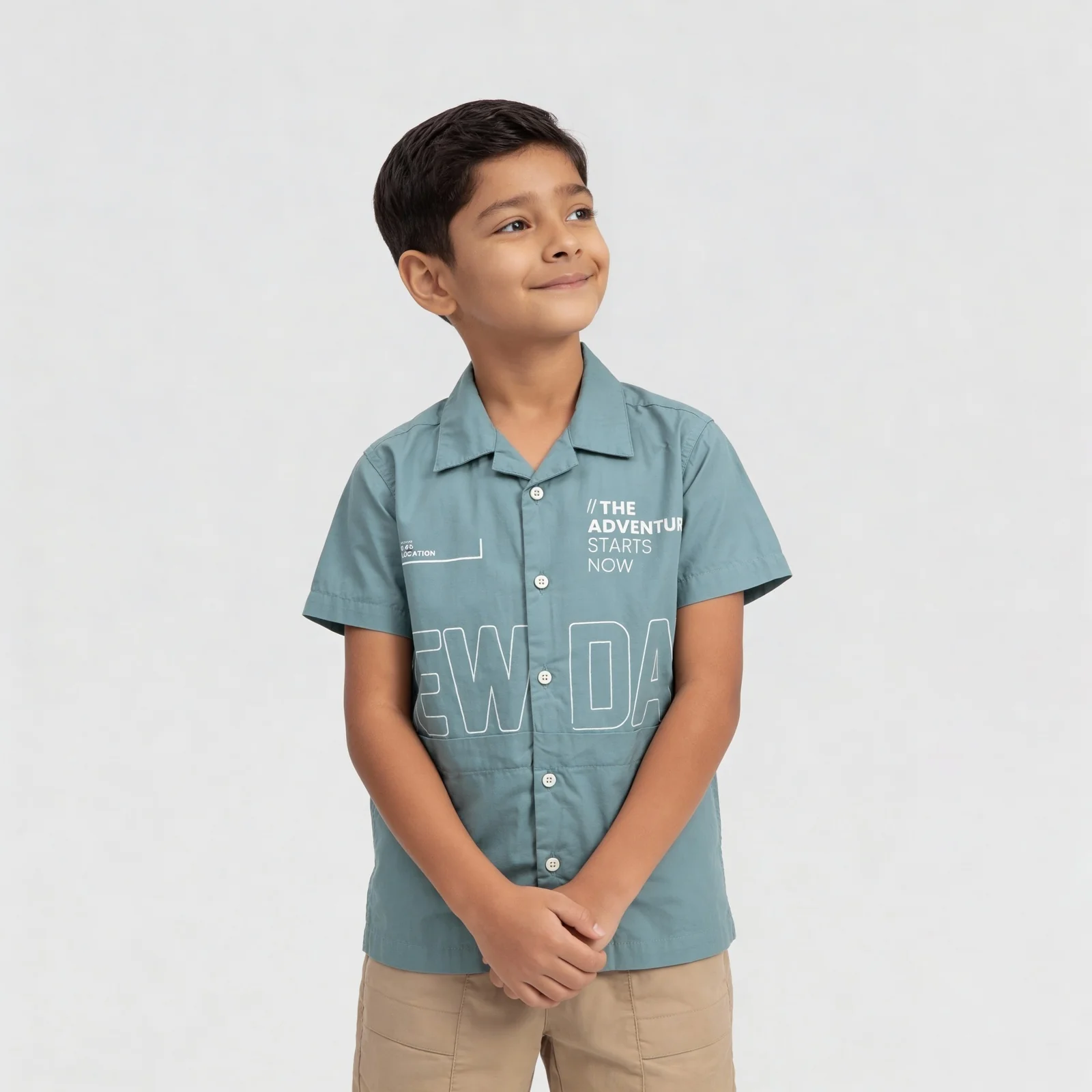 Boys Cotton Camp Collar Street Crew - Image 2