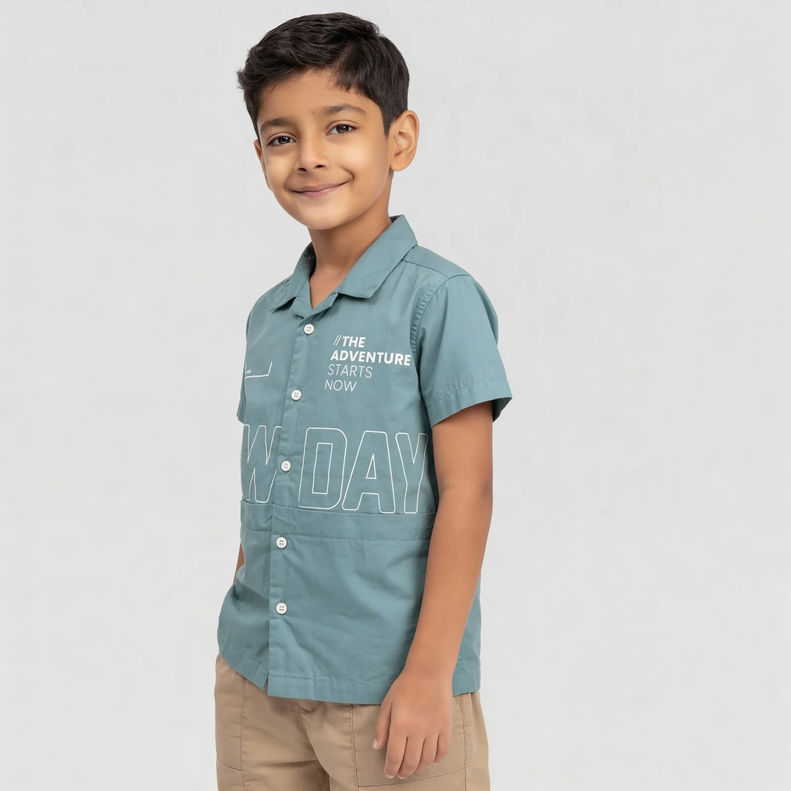 Boys Cotton Camp Collar Street Crew - Image 5