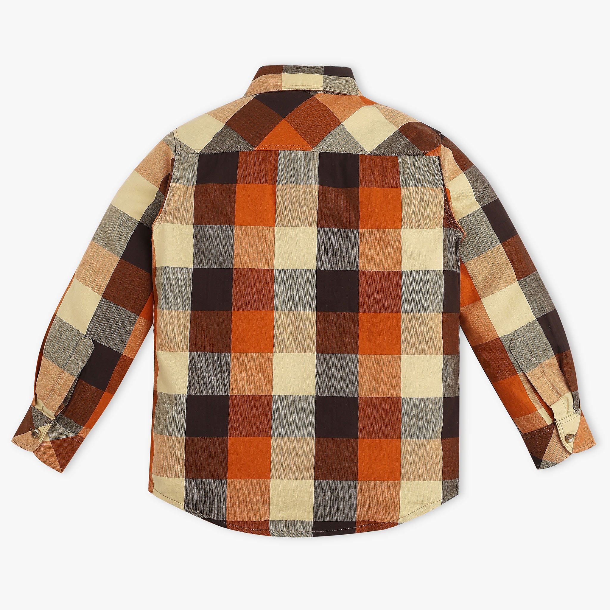 Boys Cotton Checkered Shirt - Image 2