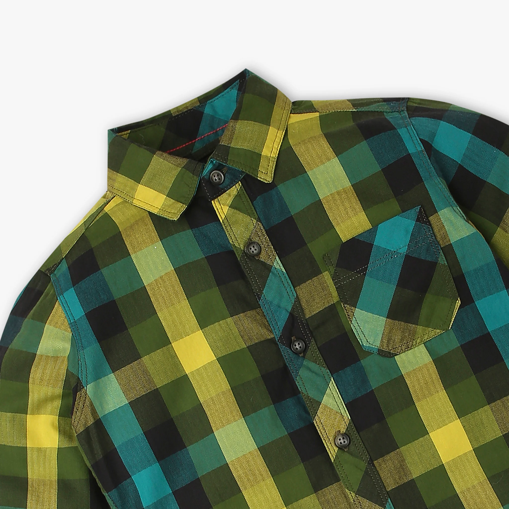 Boys Cotton Checkered Shirt - Image 3
