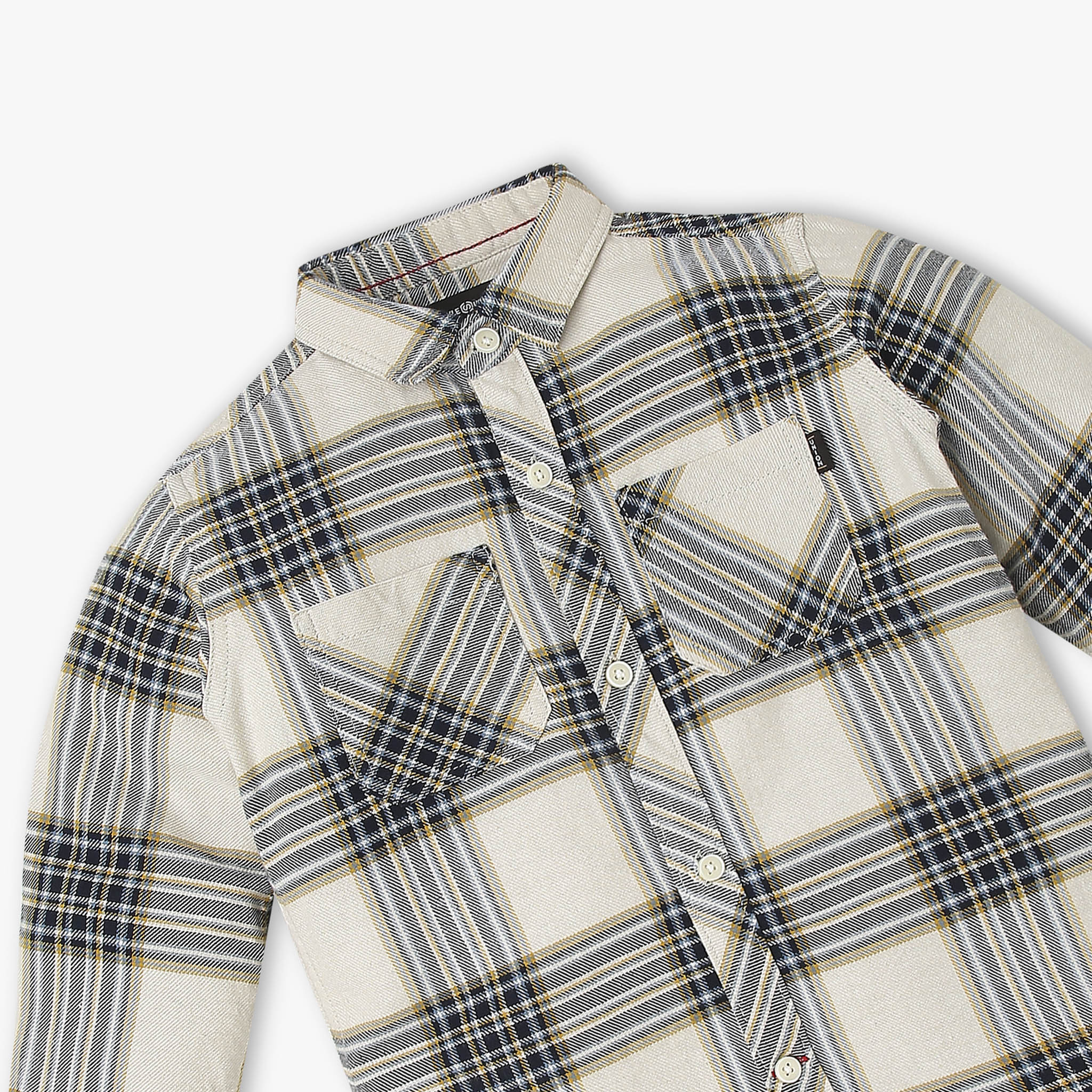 Boys Cotton Checkered Shirt - Image 3