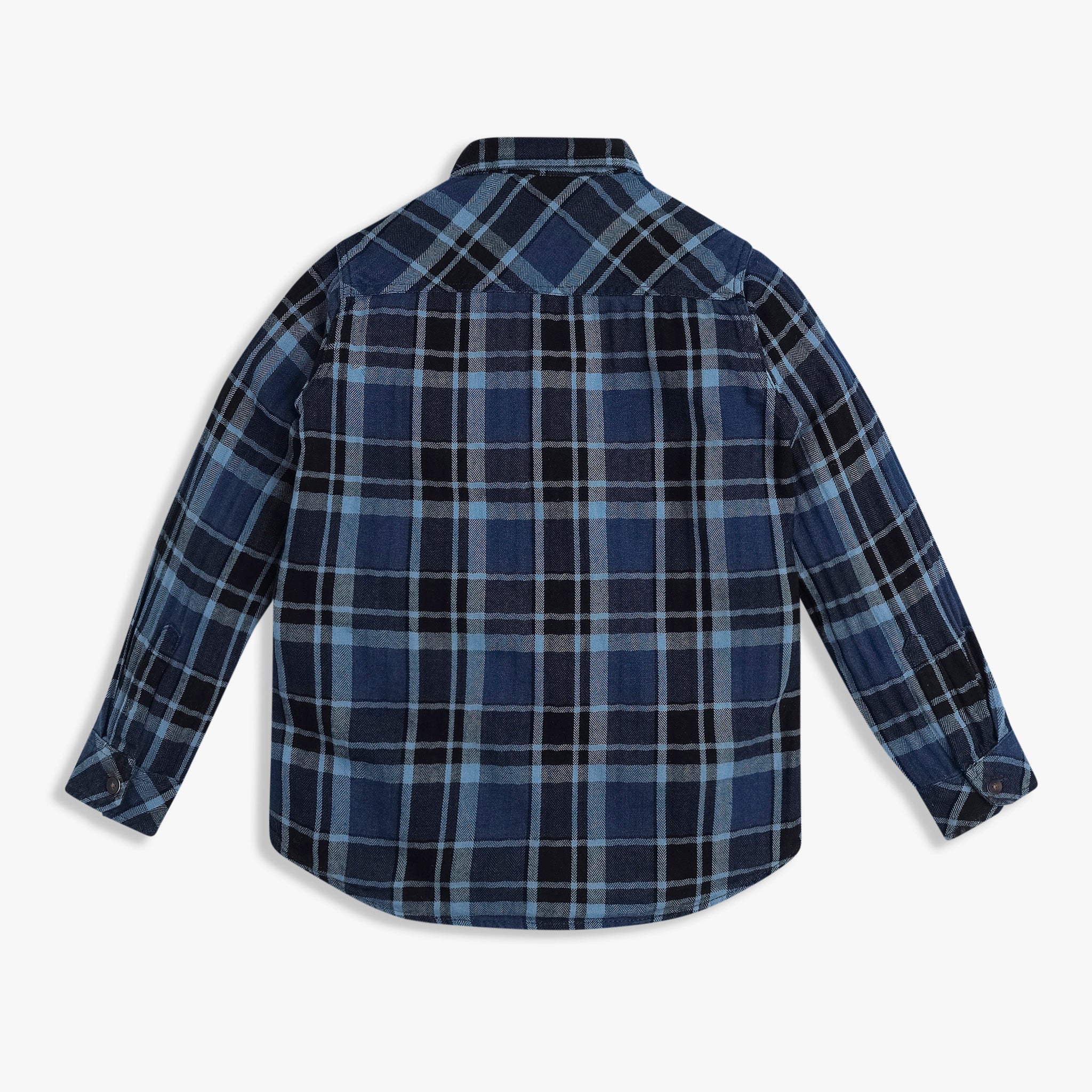 Boys Cotton Checkered Shirt - Image 2