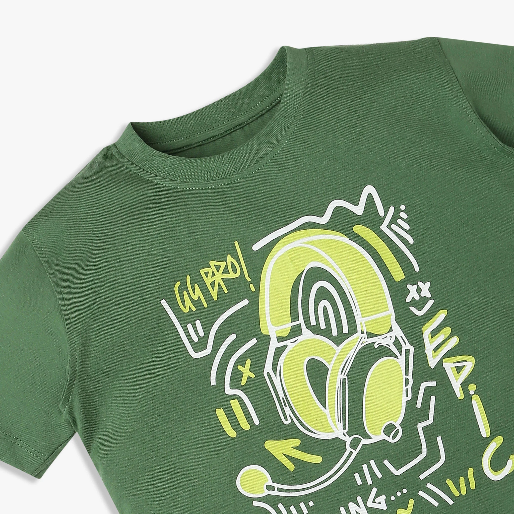 Boys Cotton Crew Neck Graphitee - Image 3