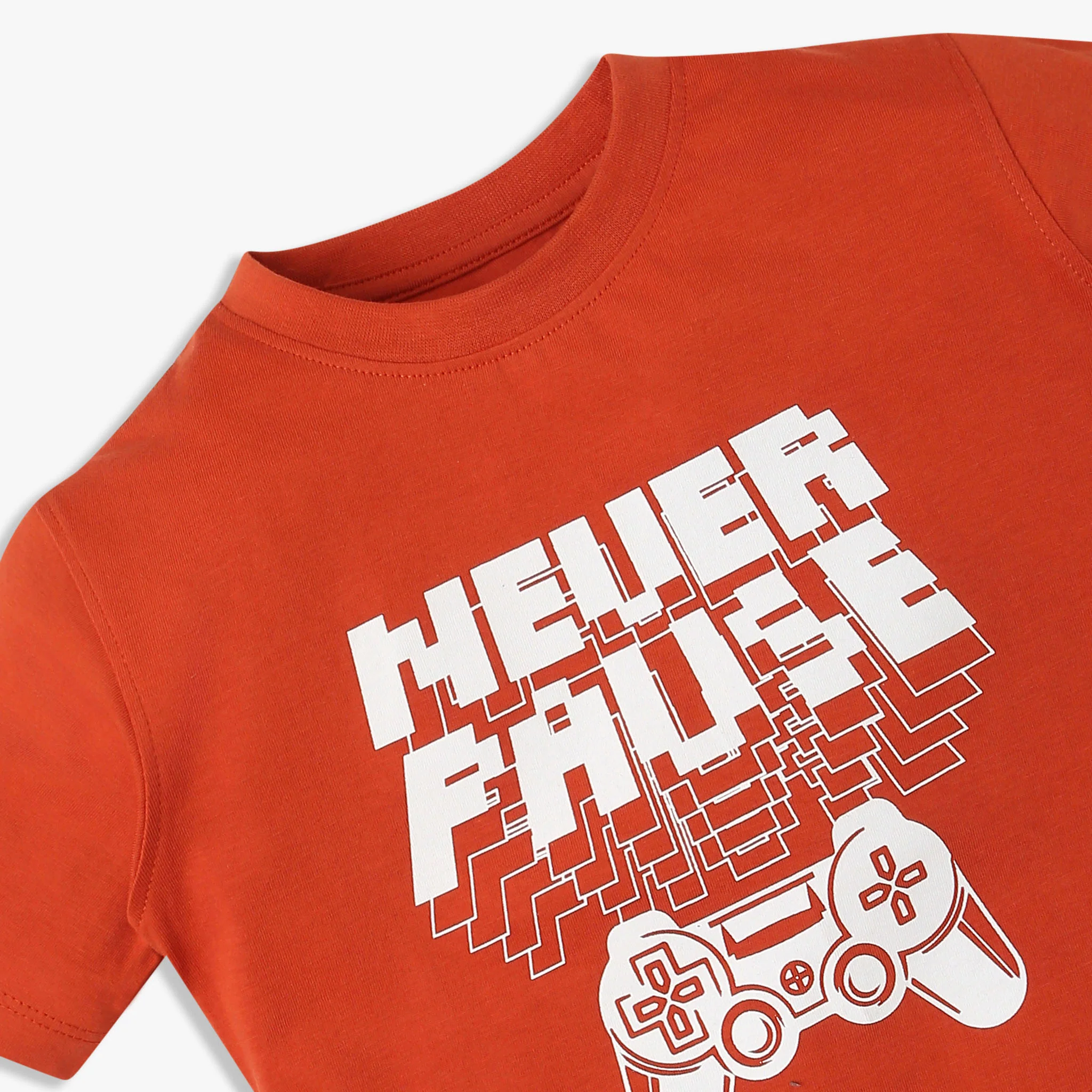 Boys Cotton Crew Neck Graphitee - Image 3