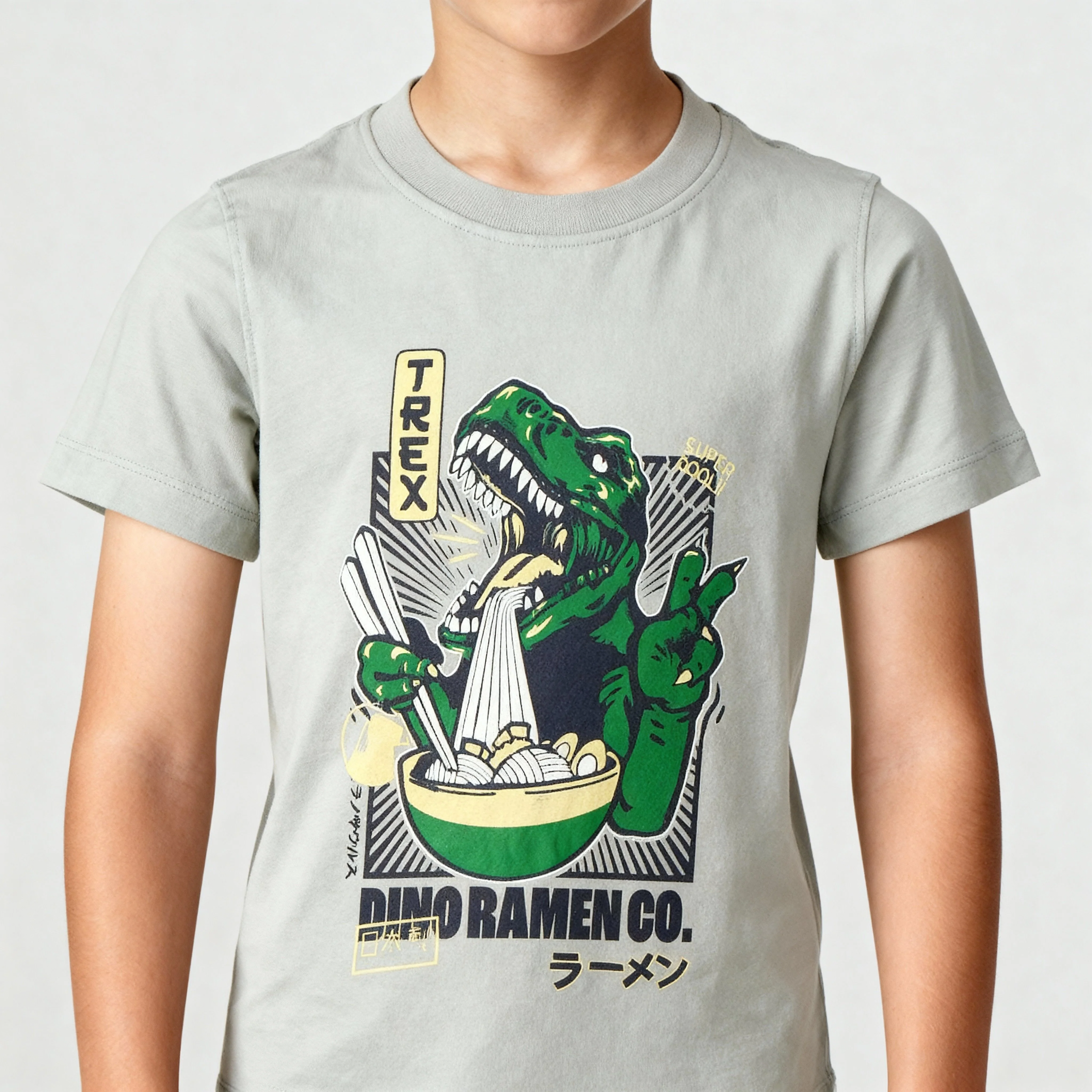 Boys Cotton Crew Neck Graphitee - Image 4