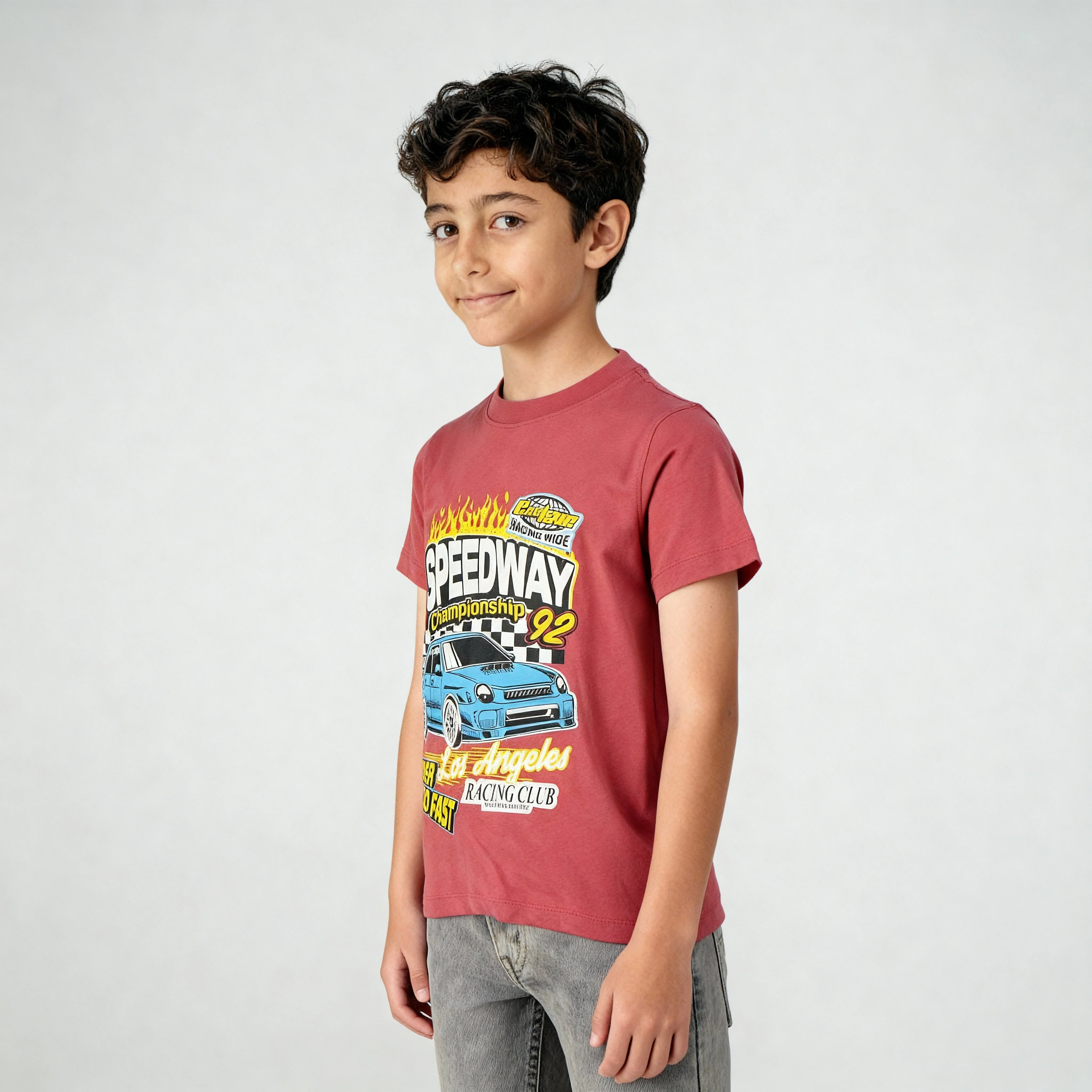 Boys Cotton Crew Neck Graphitee - Image 5