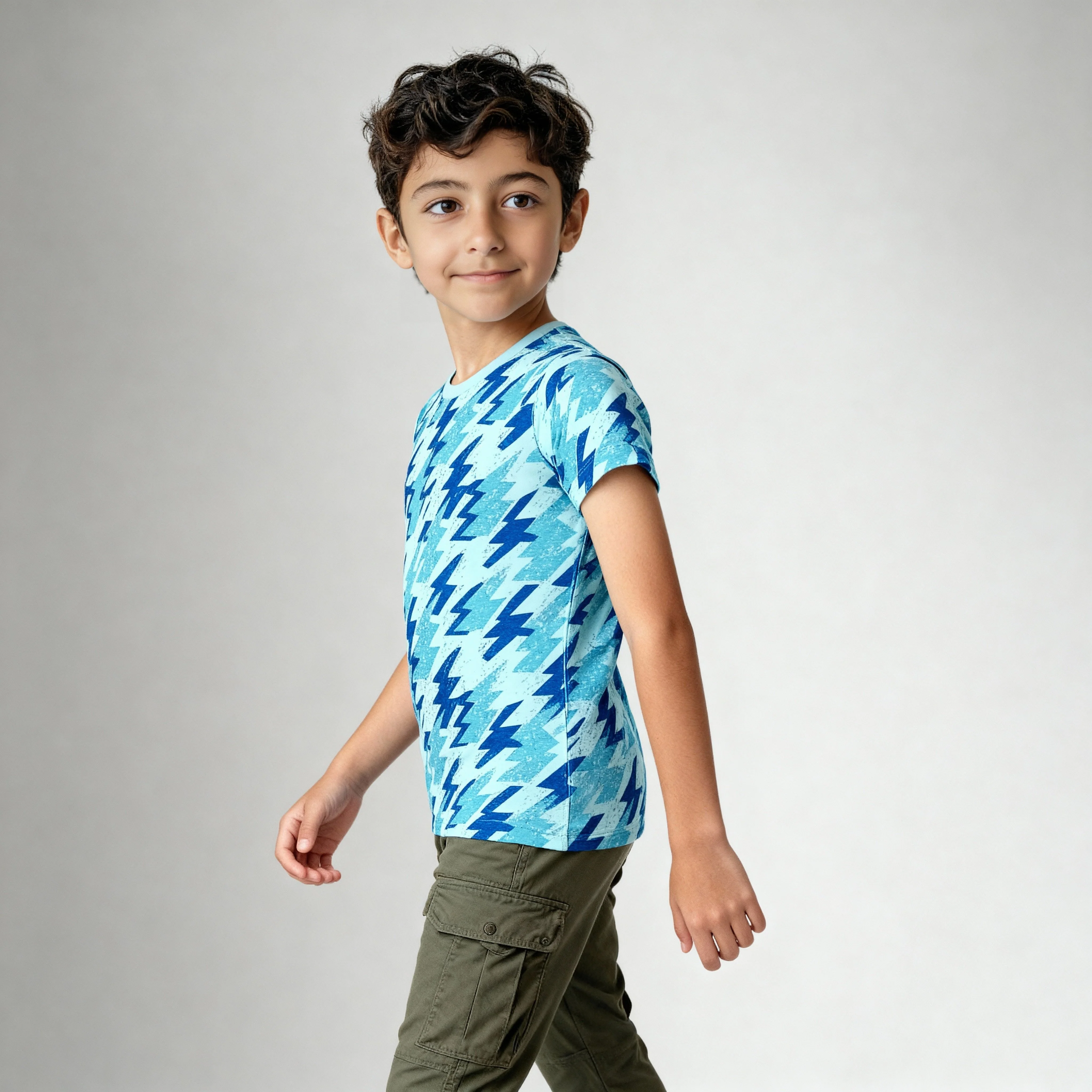 Boys Cotton Crew Neck Graphitee - Image 5