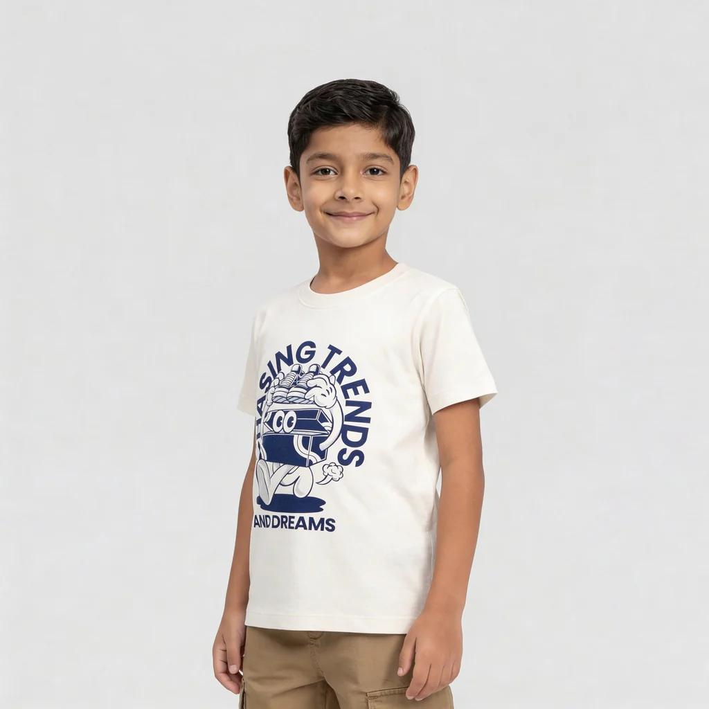 Boys Cotton Crew Neck Graphitee - Image 5