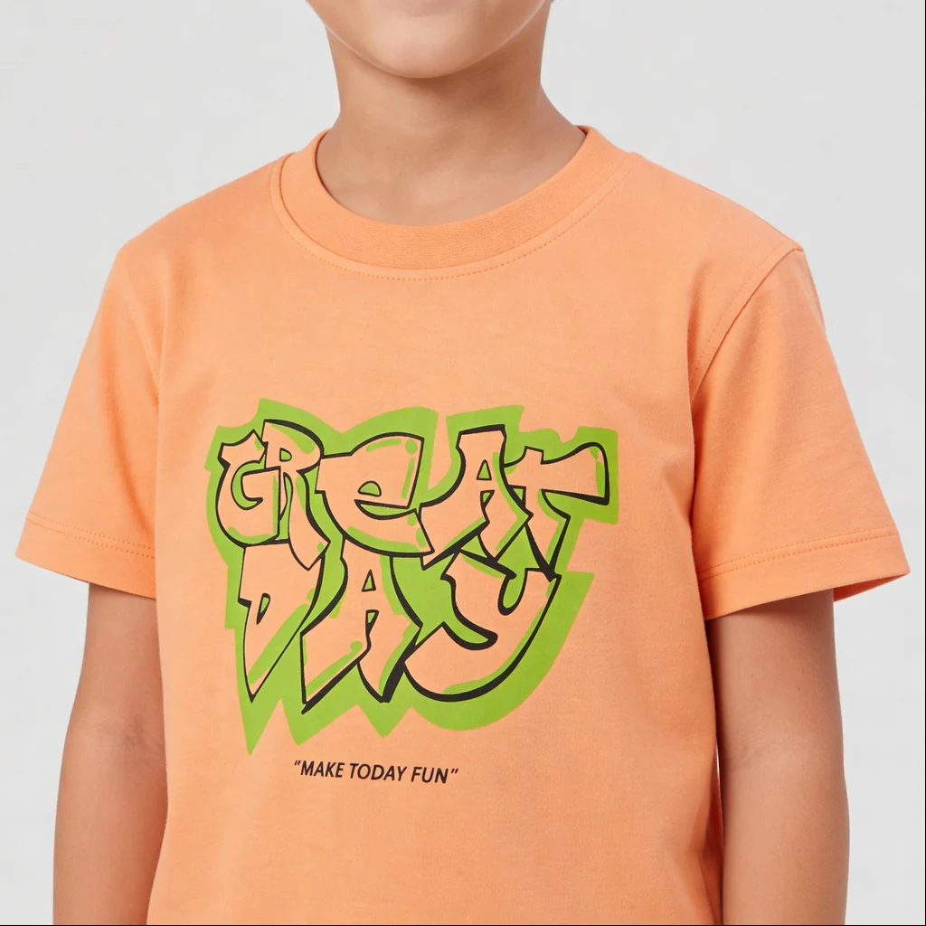 Boys Cotton Crew Neck Graphitee - Image 4