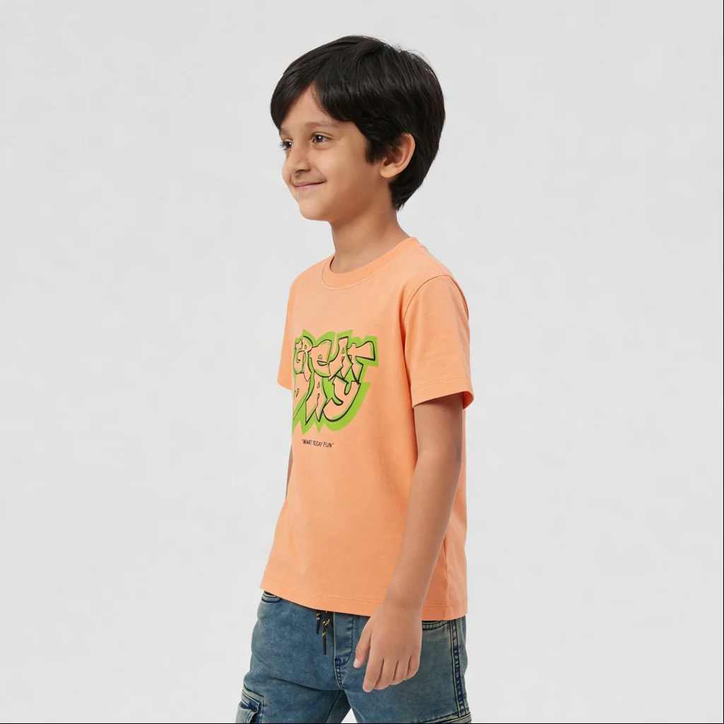 Boys Cotton Crew Neck Graphitee - Image 5