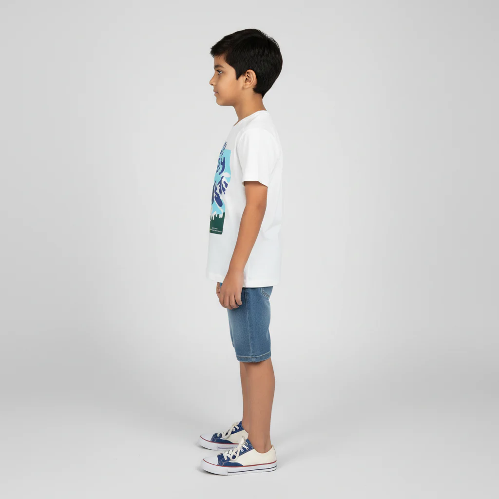 Boys Cotton Crew Neck Graphitee - Image 2