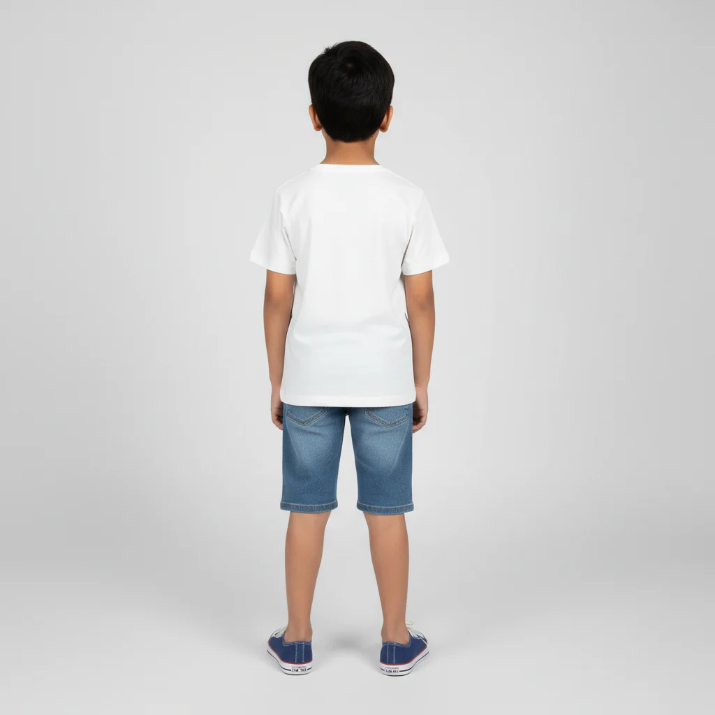 Boys Cotton Crew Neck Graphitee - Image 3