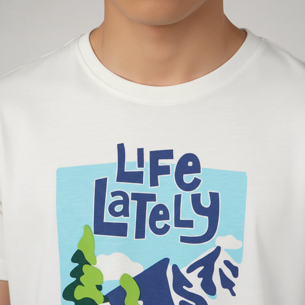 Boys Cotton Crew Neck Graphitee - Image 4
