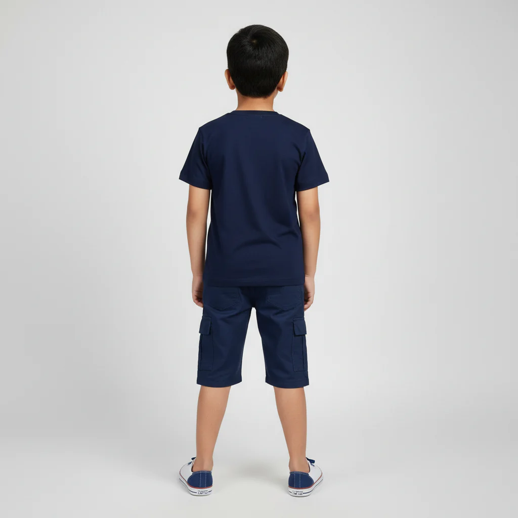 Boys Cotton Crew Neck Graphitee - Image 3