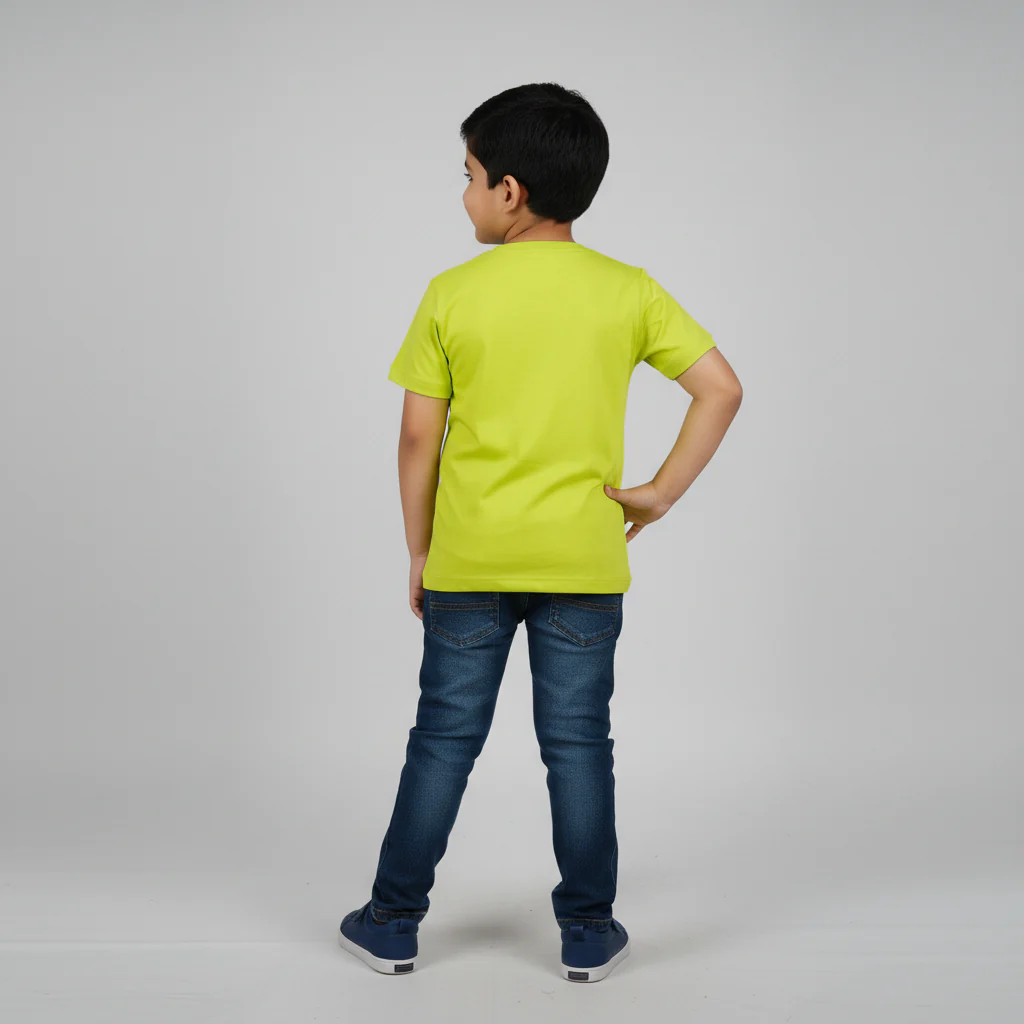 Boys Cotton Crew Neck Graphitee - Image 3