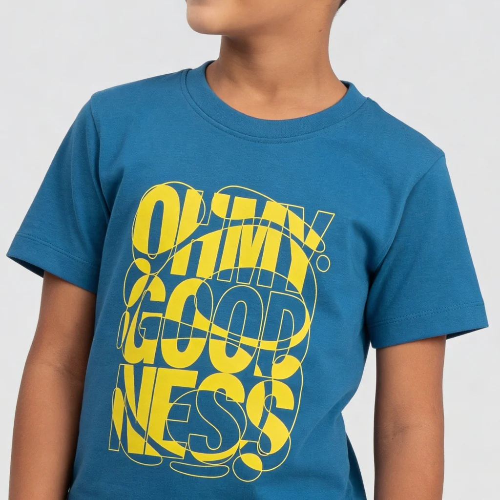 Boys Cotton Crew Neck Graphitee - Image 4