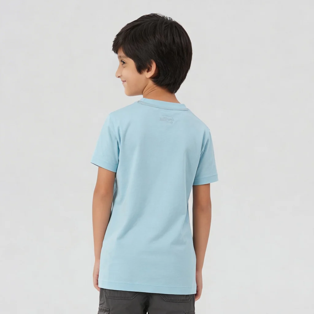 Boys Cotton Crew Neck Graphitee - Image 3