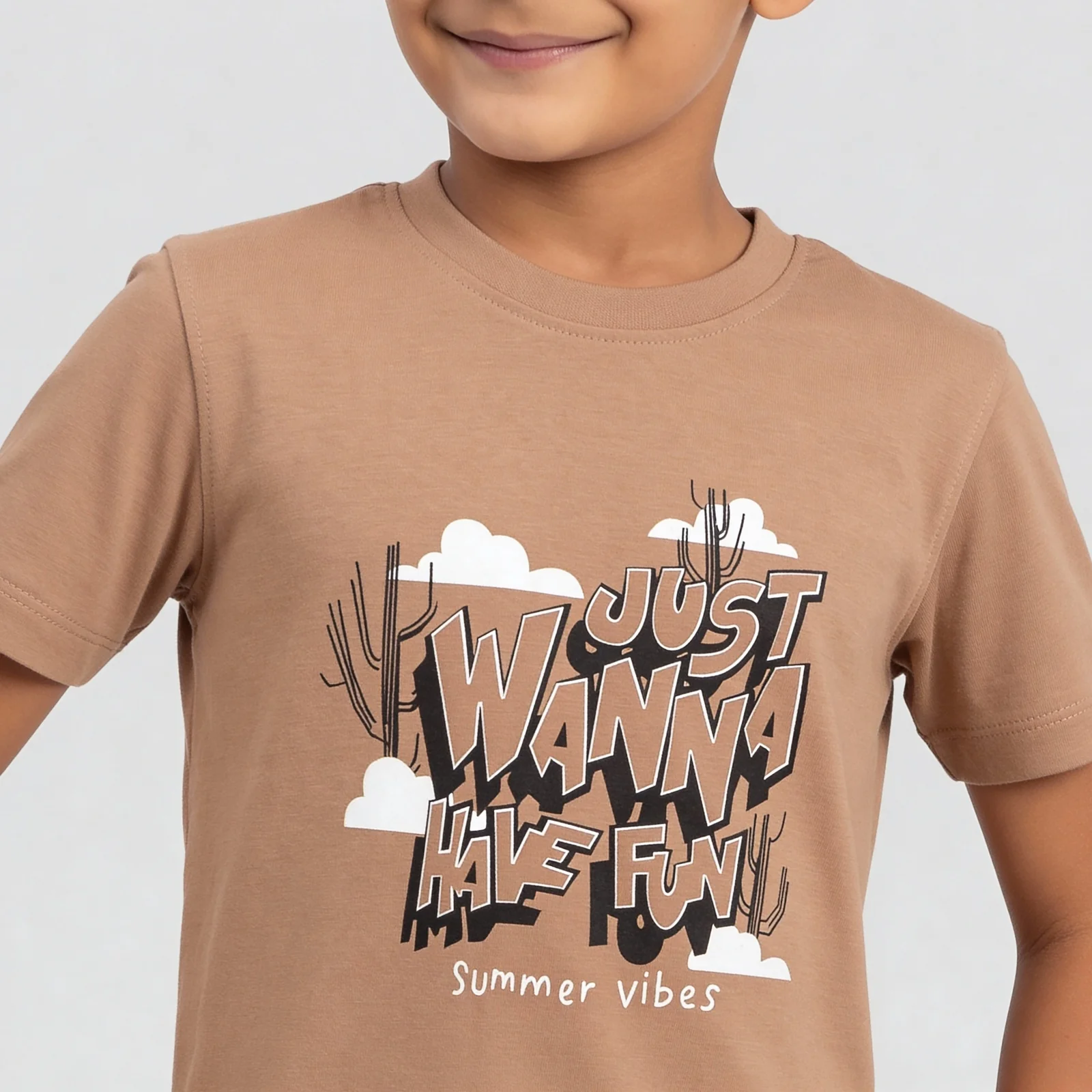 Boys Cotton Crew Neck Graphitee - Image 4