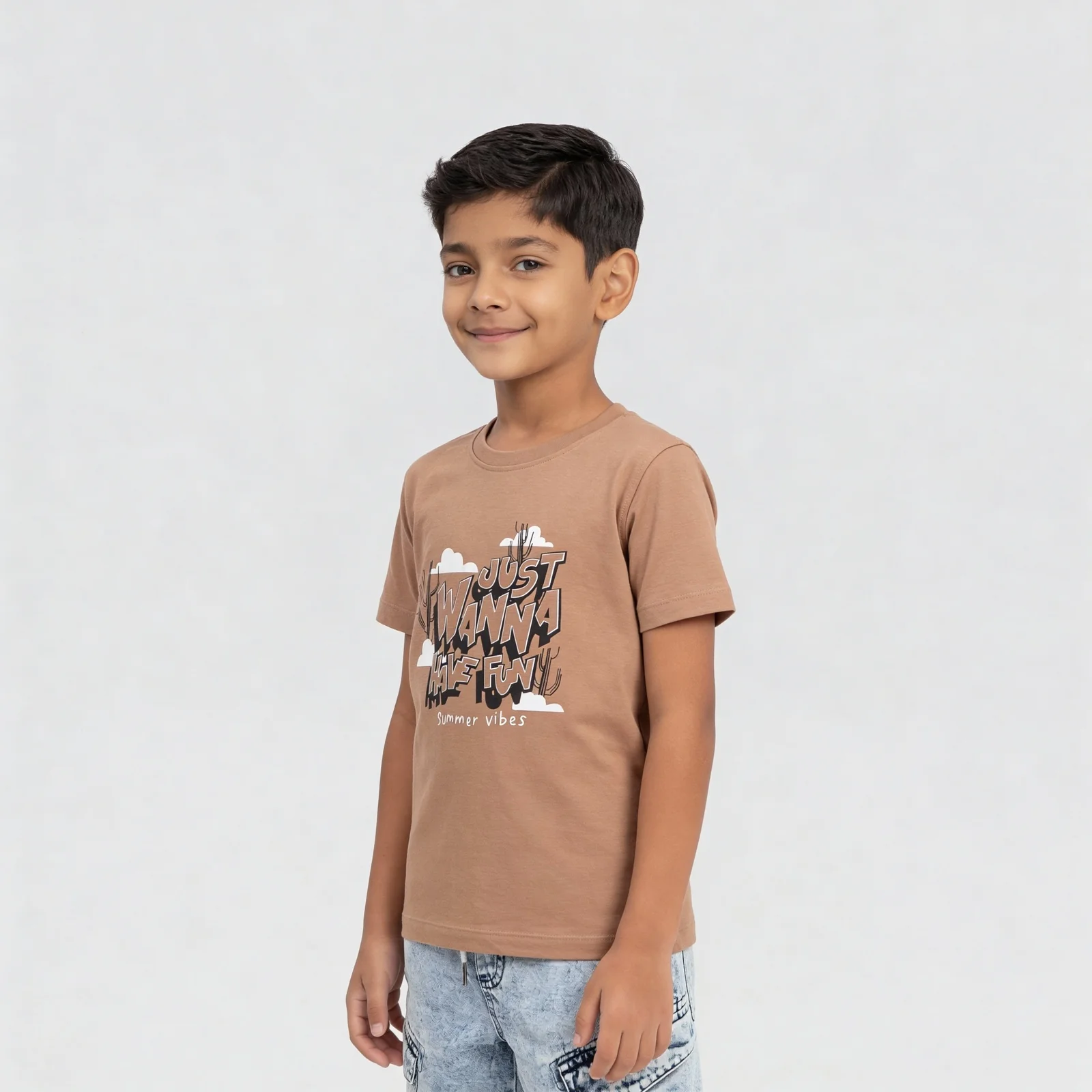 Boys Cotton Crew Neck Graphitee - Image 5