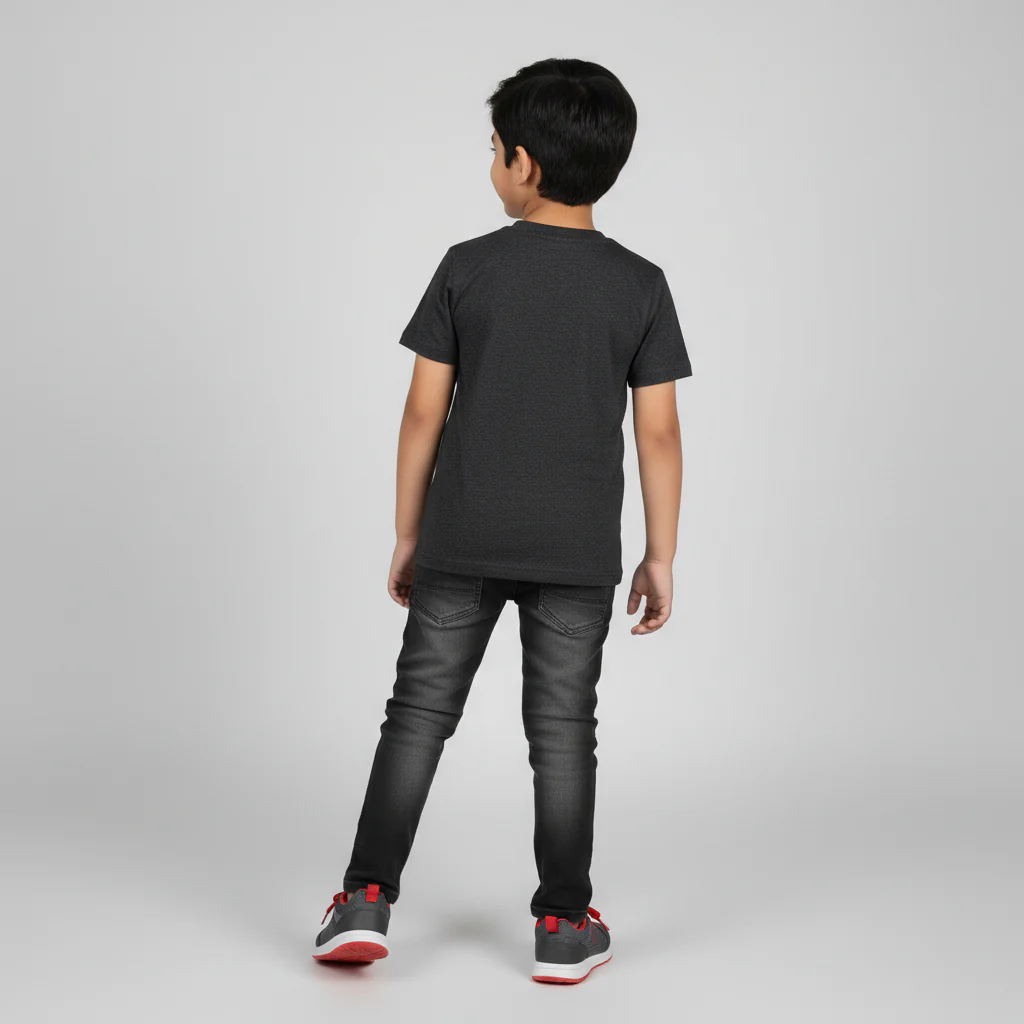 Boys Cotton Crew Neck Graphitee - Image 3