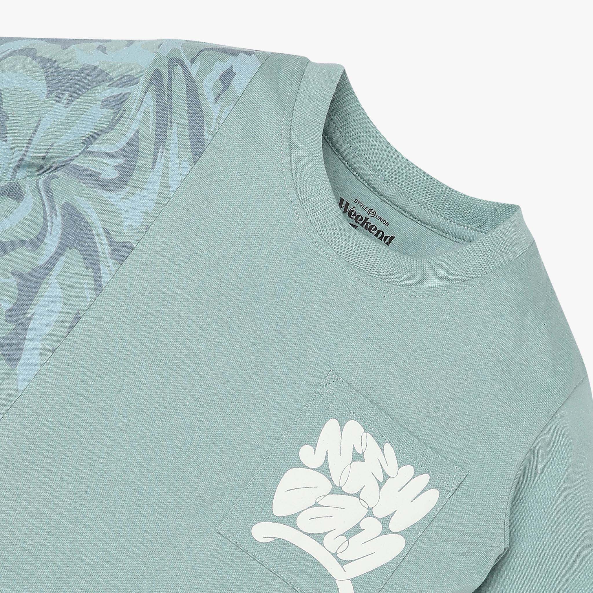 Boys Cotton Crew Neck Weekend T-Shirt - Image 3