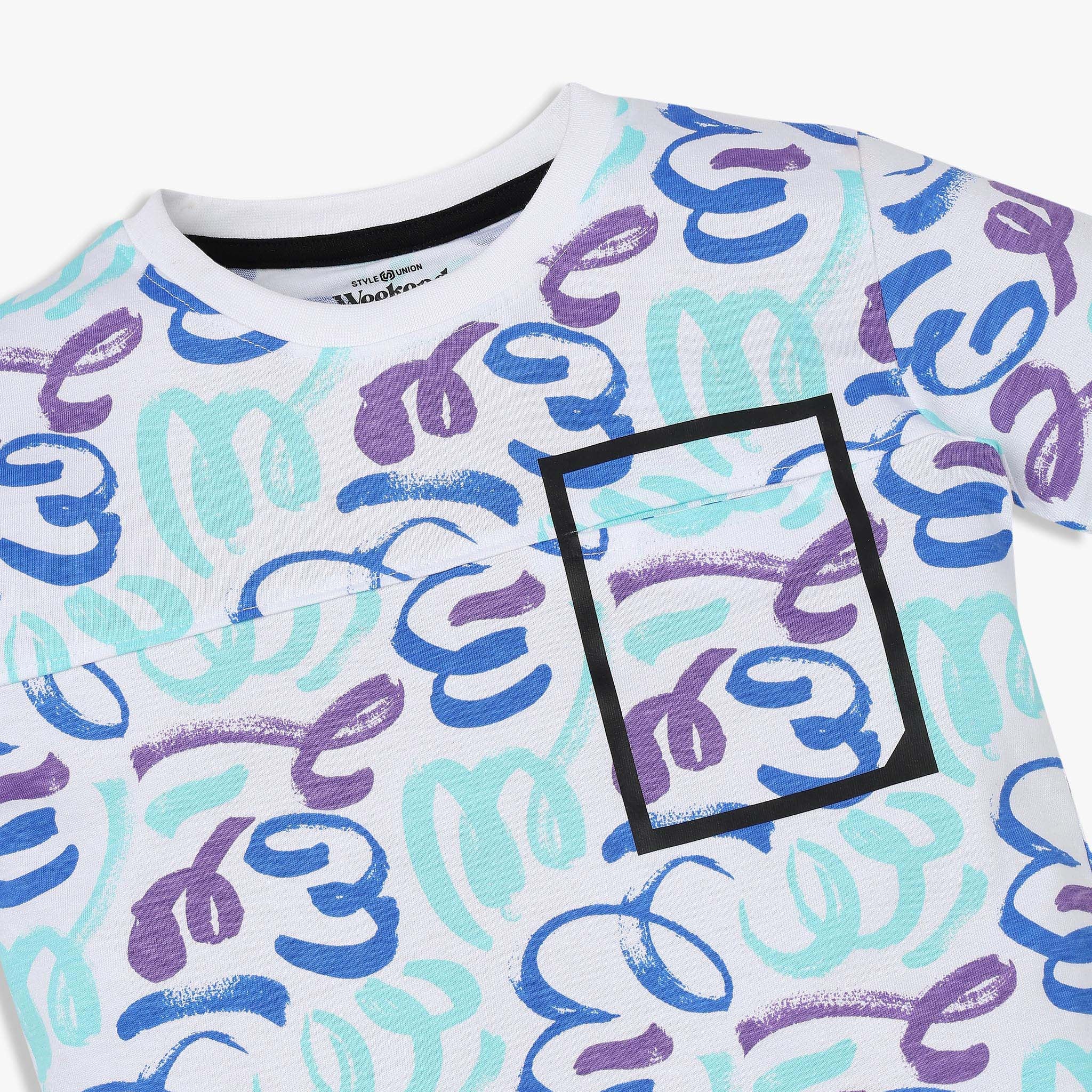 Boys Cotton Crew Neck Weekend T-Shirt - Image 3