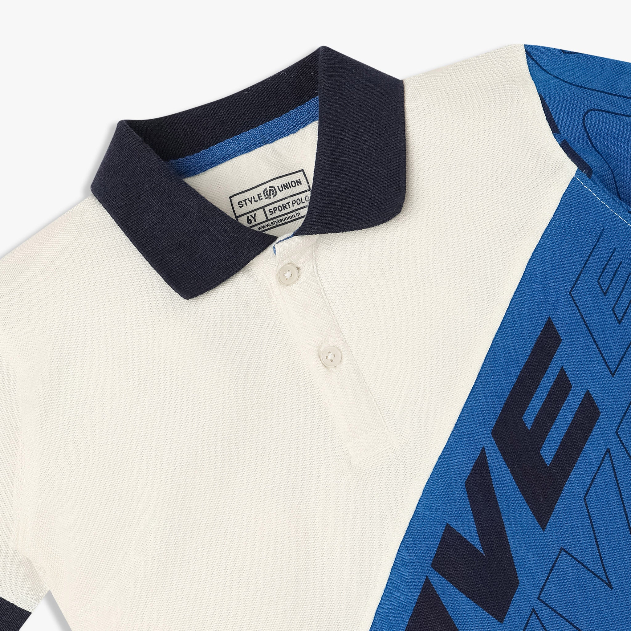 Boys Cotton Cut and Sew Polo T-Shirt - Image 3