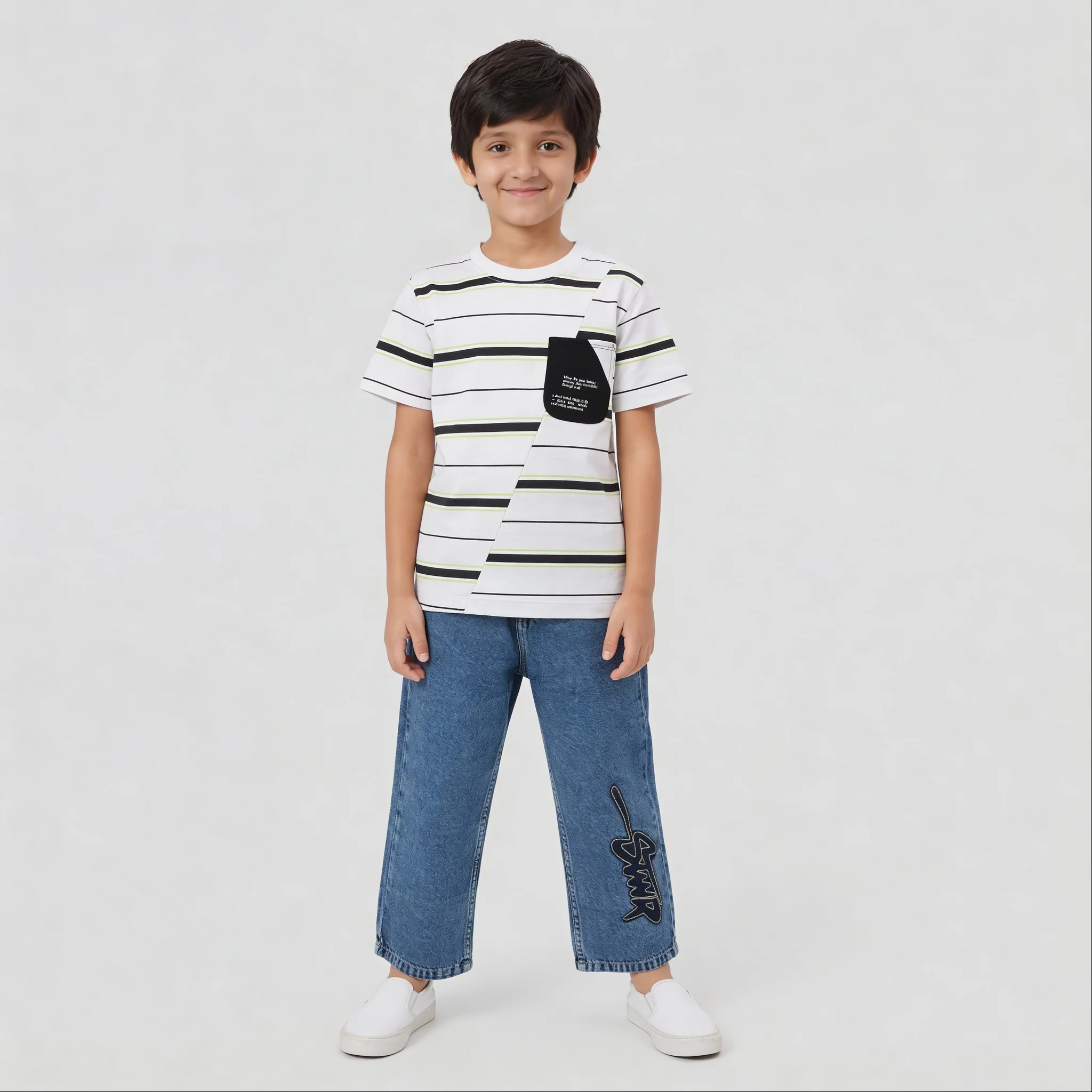 Boys Cotton Cut And Sew T-Shirt