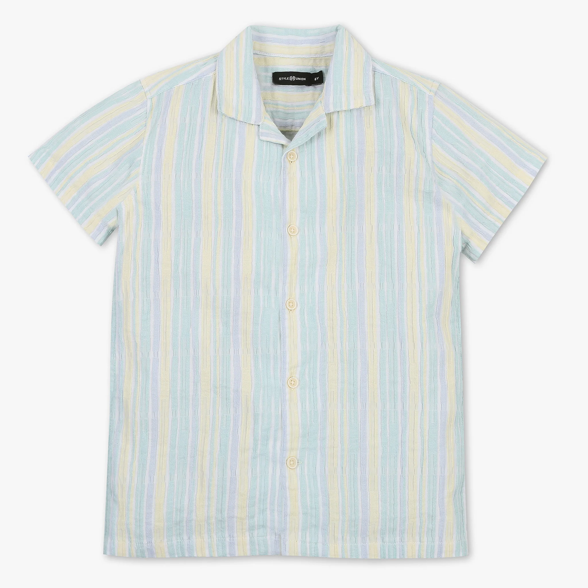 Boys Cotton Striped Shirt