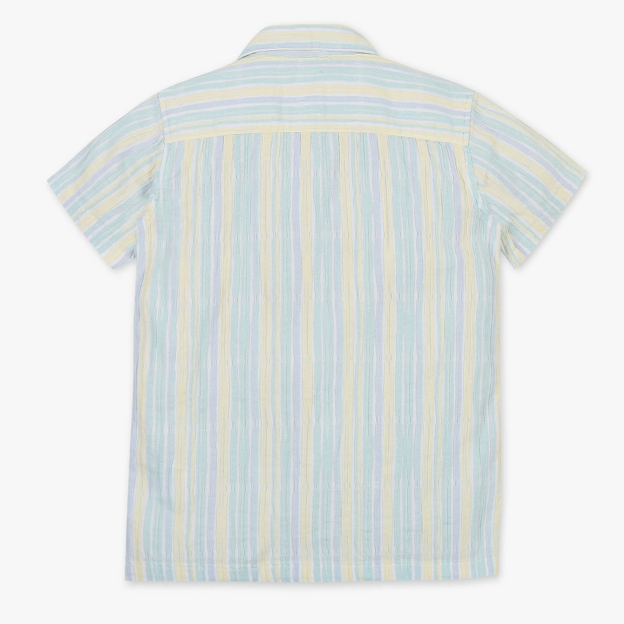 Boys Cotton Striped Shirt - Image 2