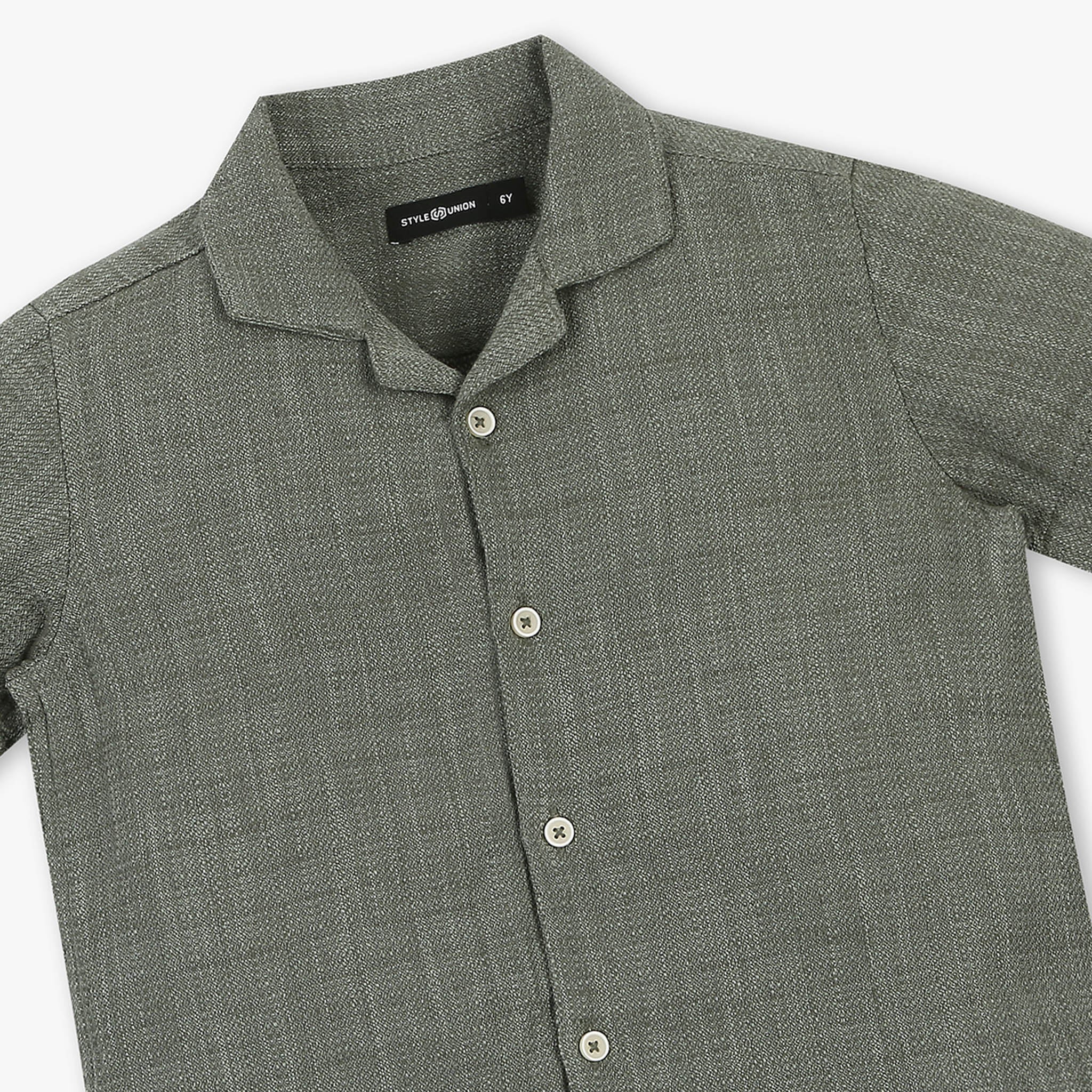 Boys Cotton Striped Shirt - Image 3