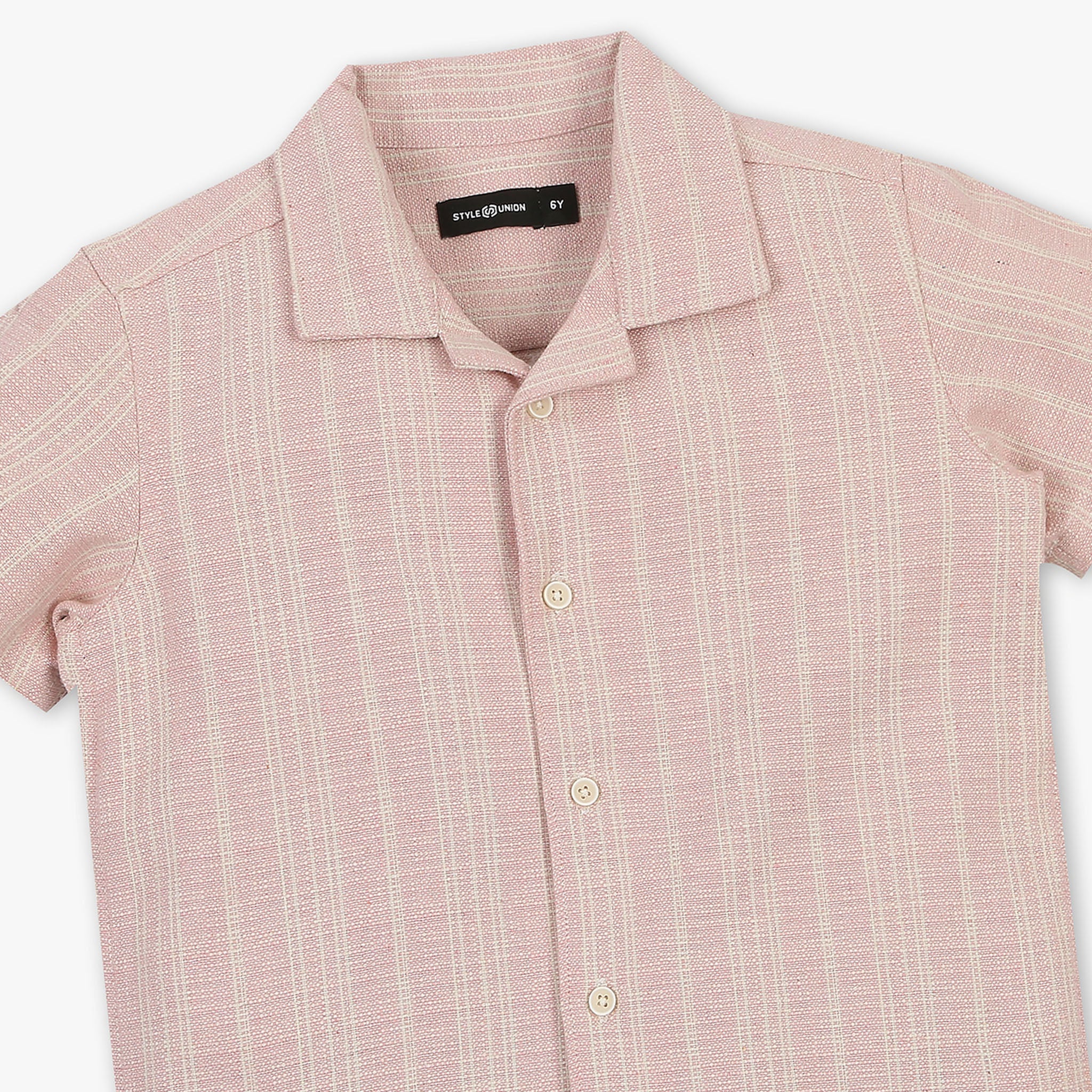 Boys Cotton Striped Shirt - Image 3