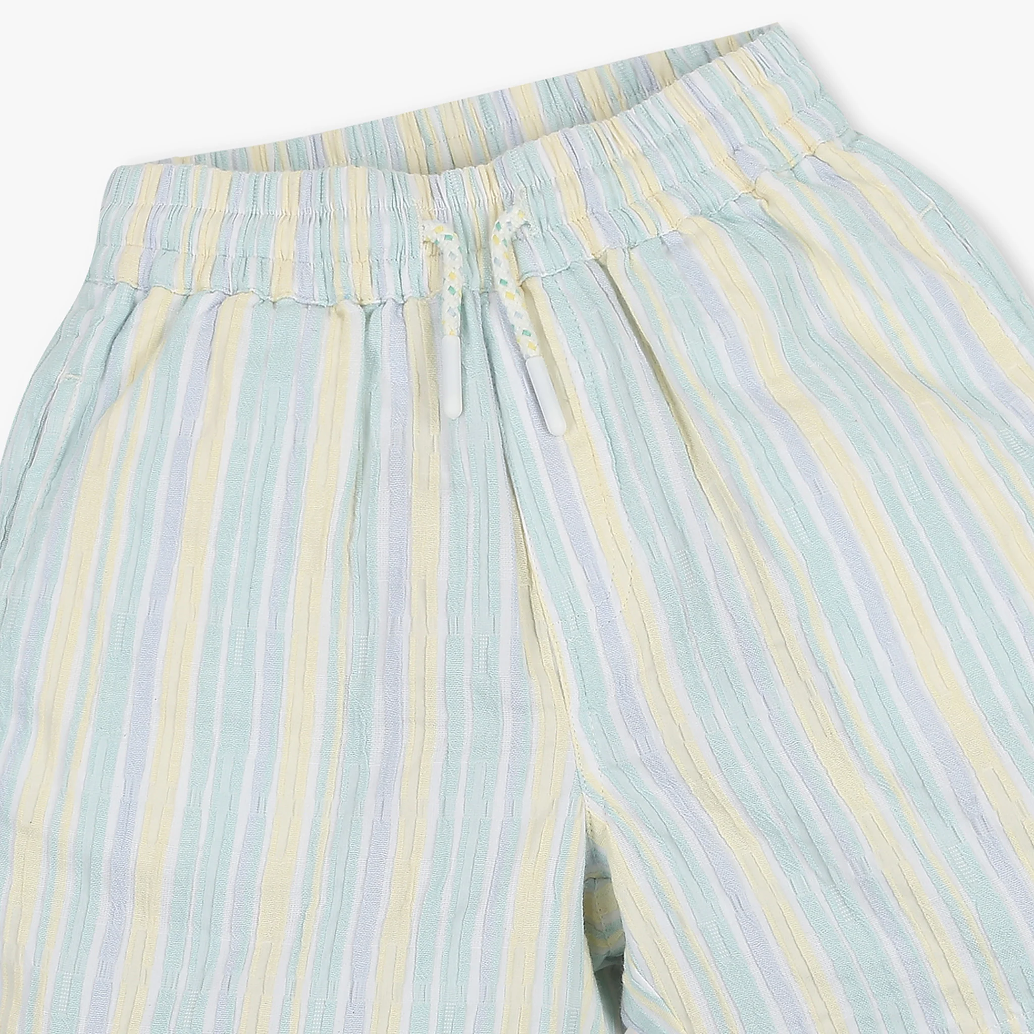 Boys Cotton Striped Shorts - Image 3
