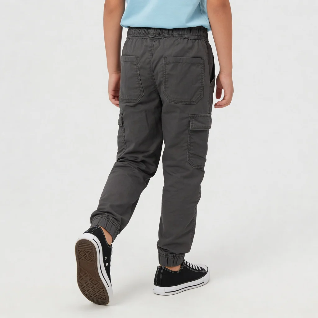 Boys Cotton Full Lenght Cargos - Image 8