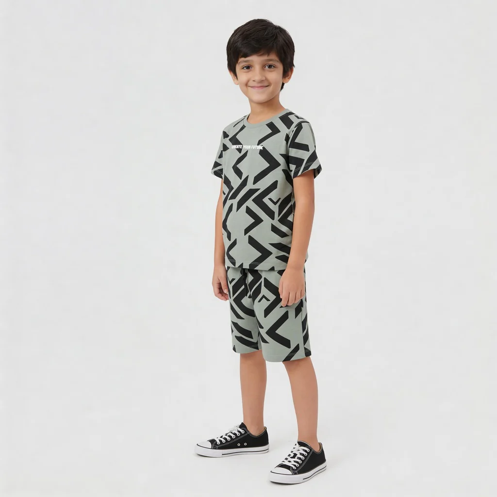 Boys Cotton Future Squad Printed Shorts - Image 2