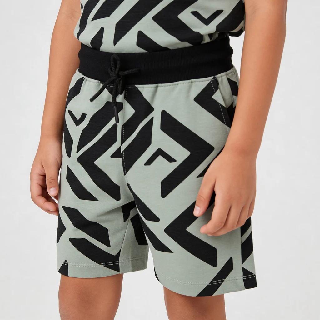 Boys Cotton Future Squad Printed Shorts - Image 4