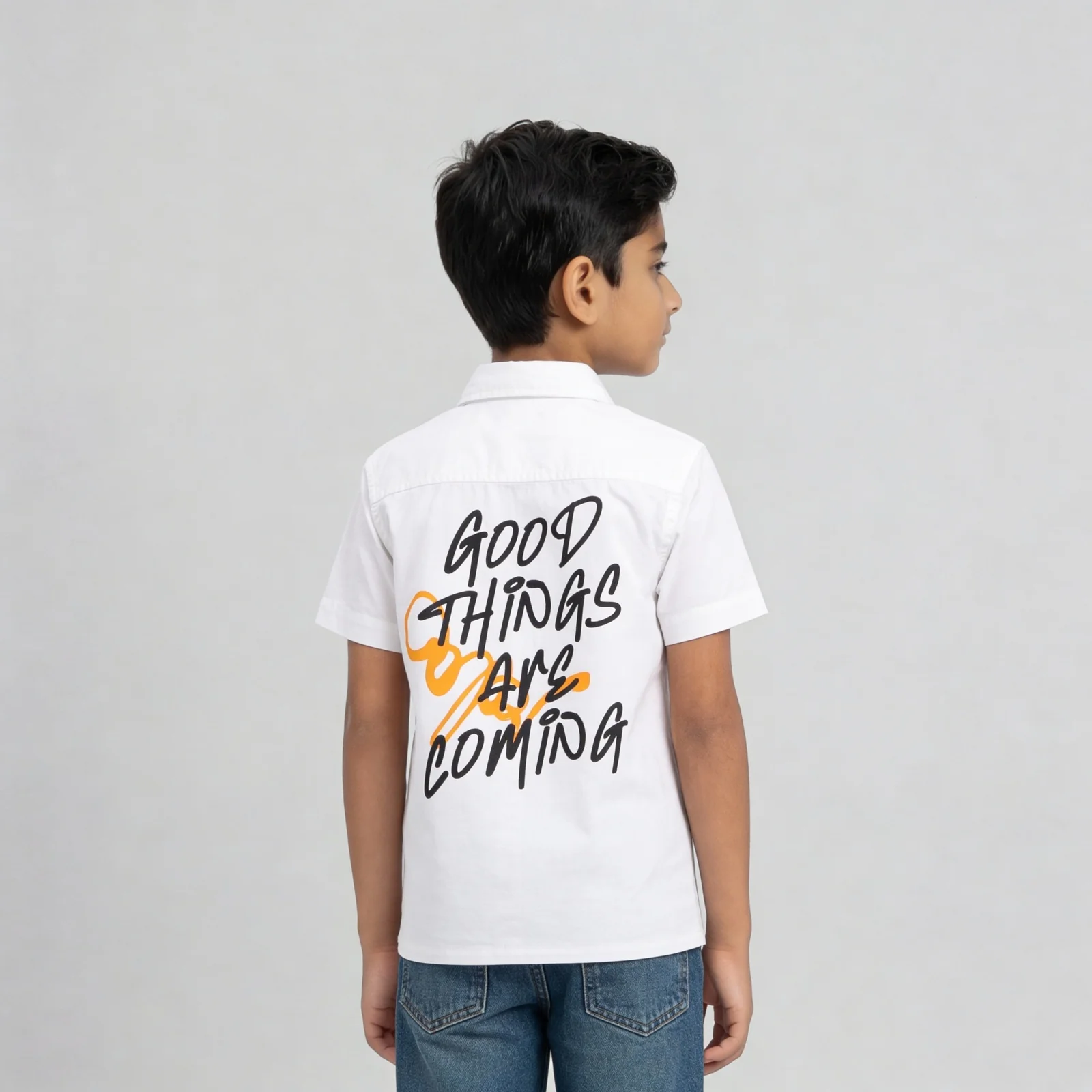 Boys Cotton Graphic Shirt - Image 3