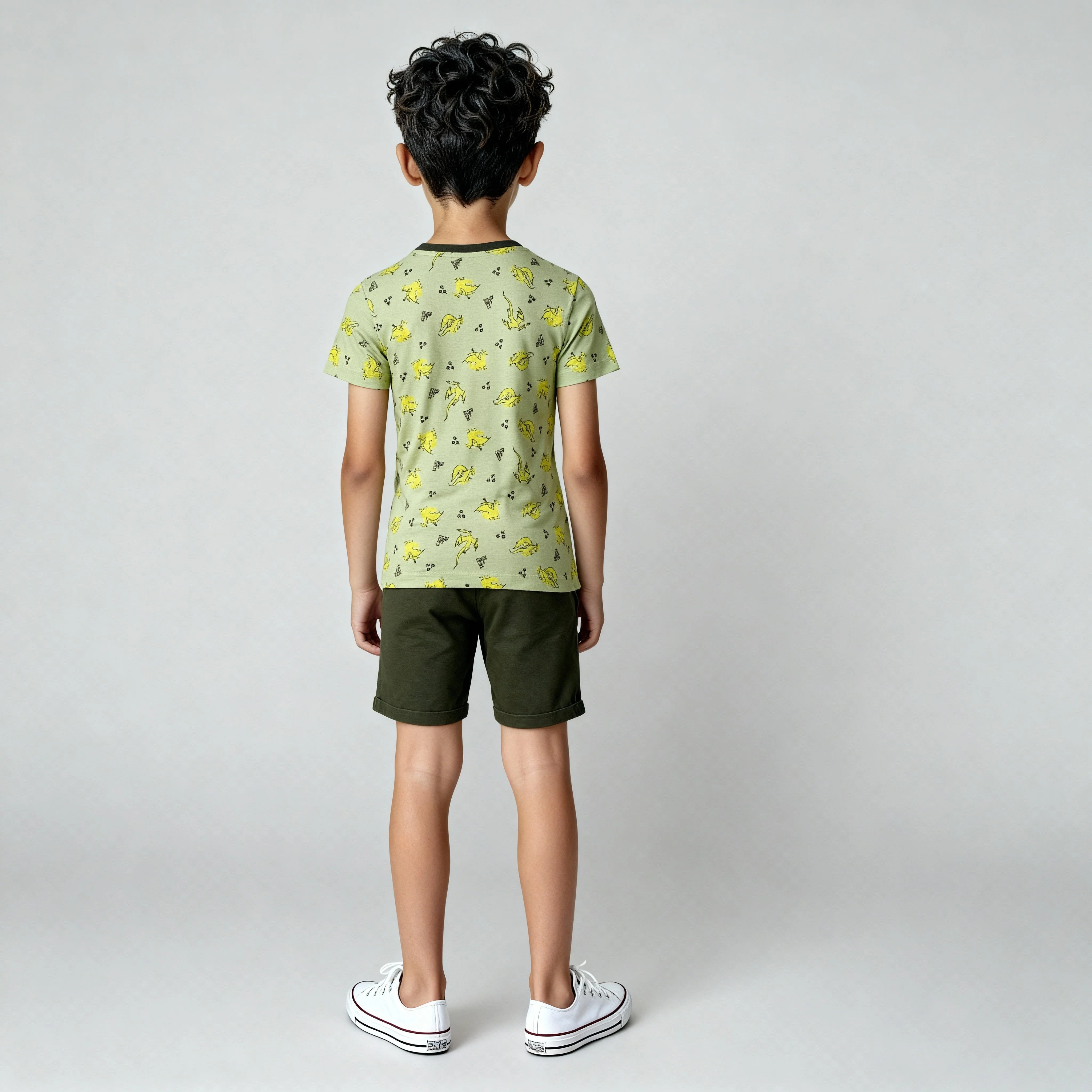 Boys Cotton Graphic T-Shirt with Track Pant Sleepwear Set - Image 3