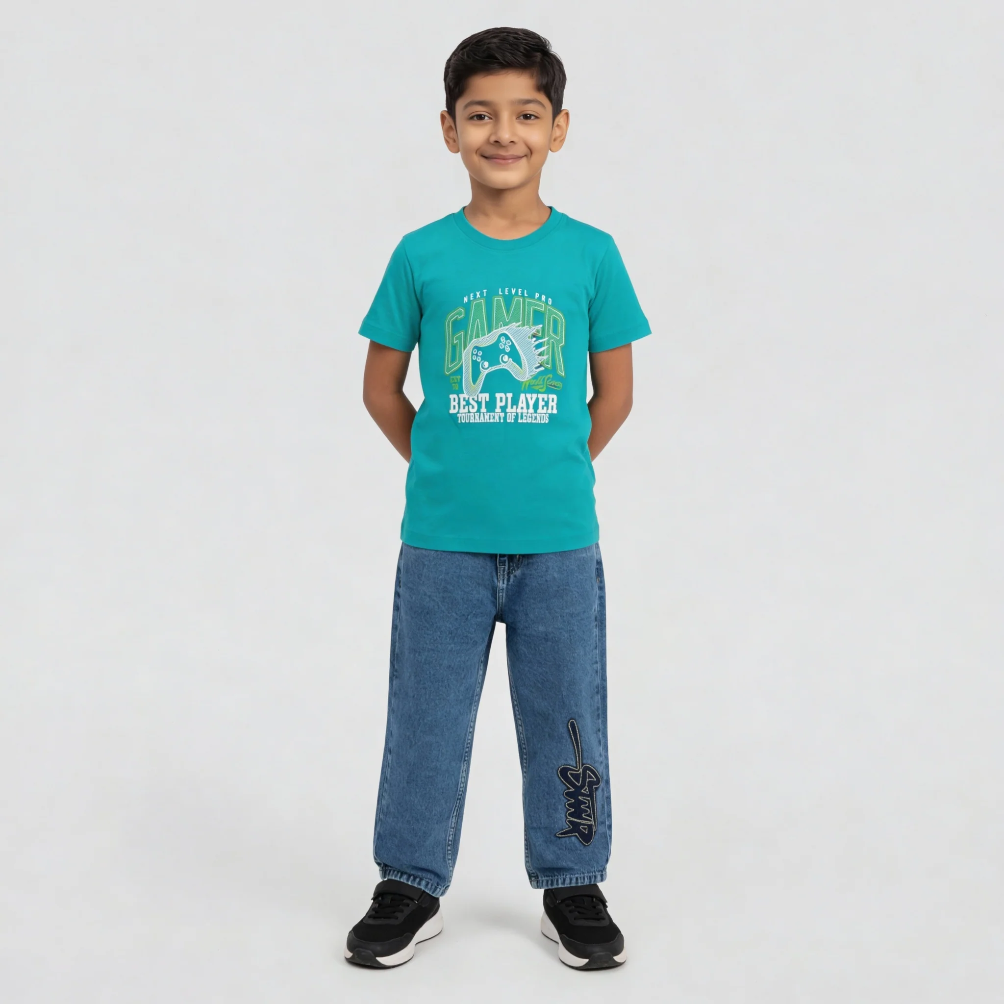 Boys Cotton Graphitee