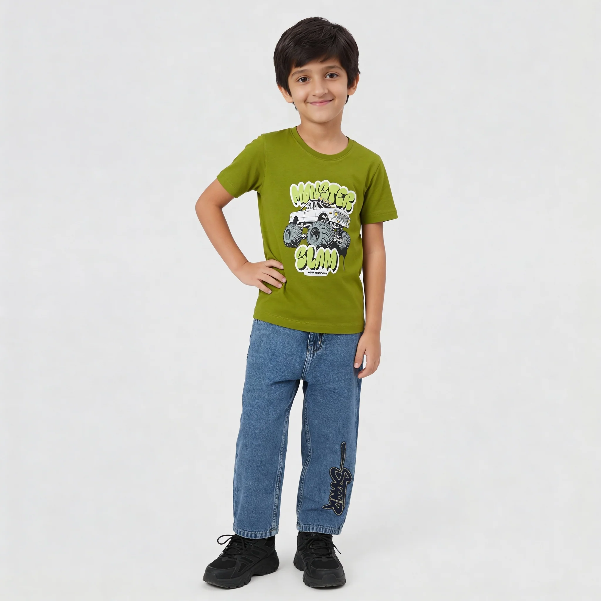 Boys Cotton Graphitee