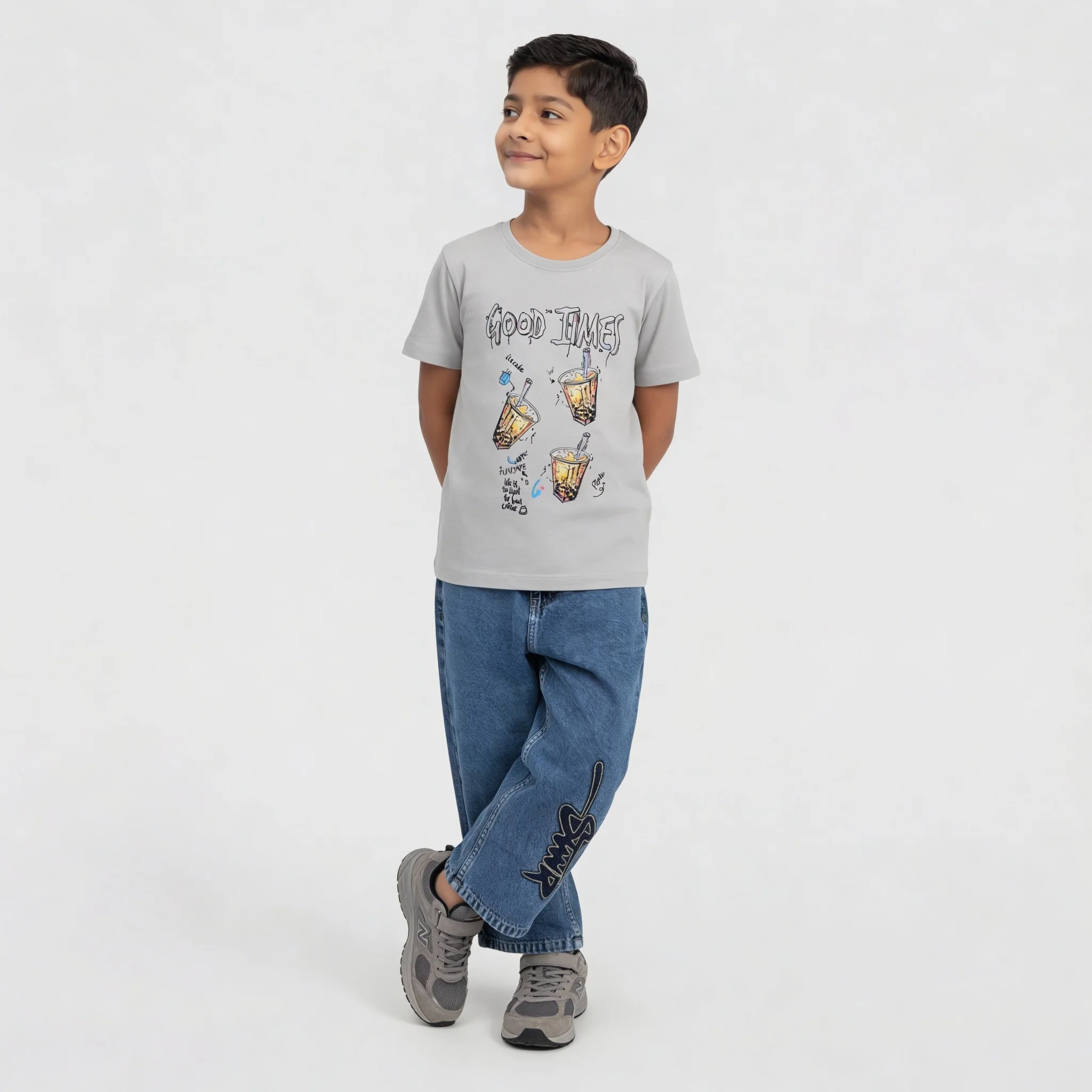 Boys Cotton Graphitee