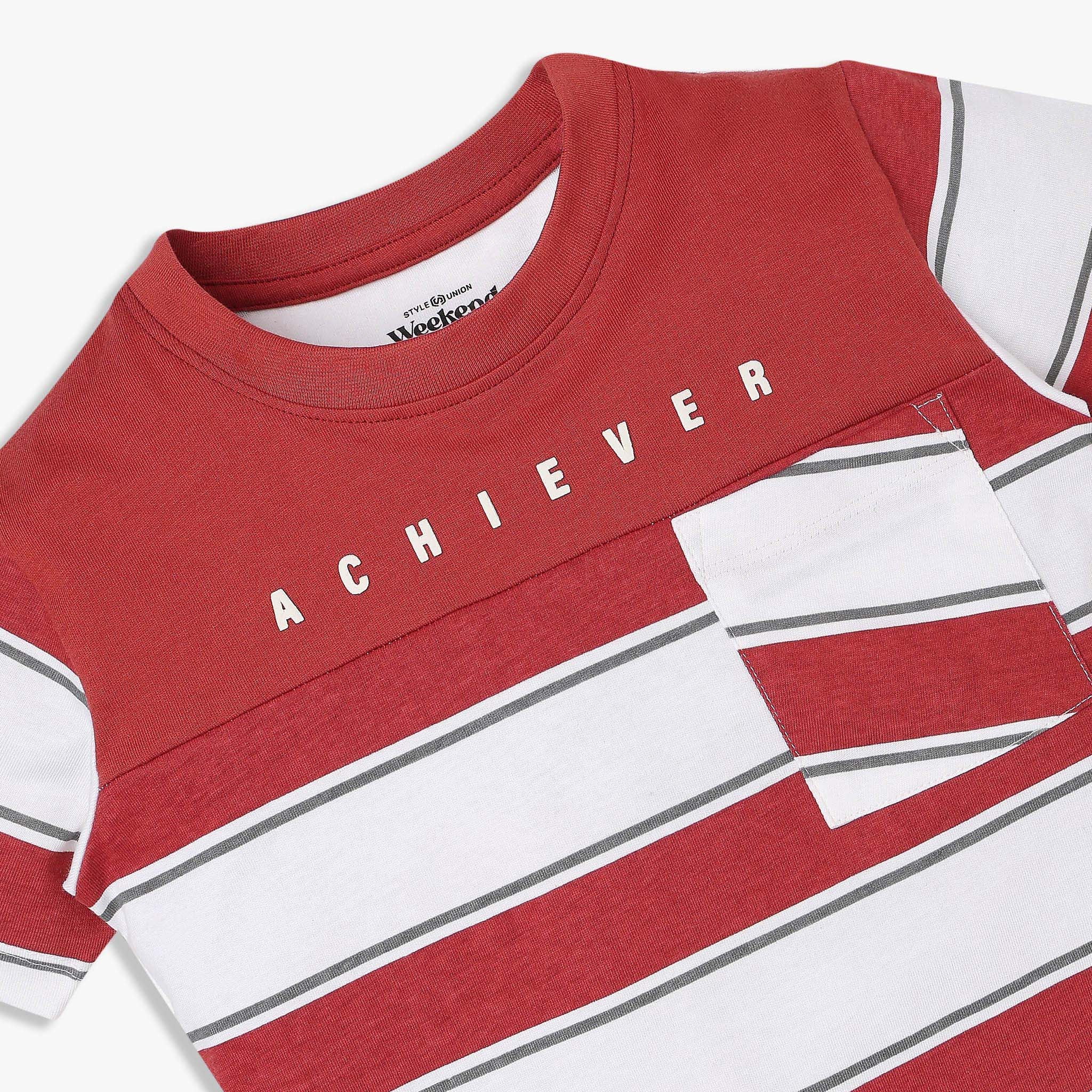 Boys Cotton Neck Weekend T-Shirt - Image 3