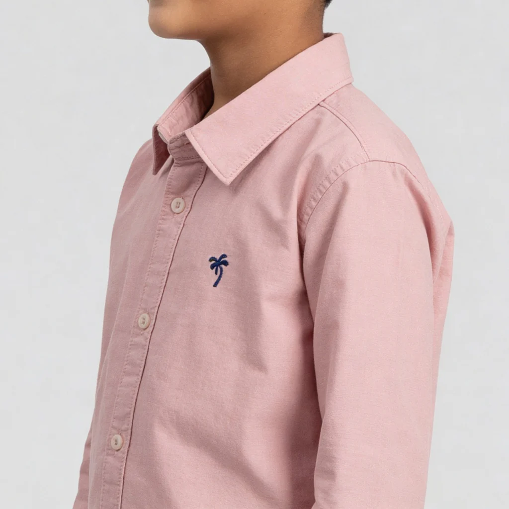 Boys Cotton Oxford Solid Shirt - Image 4