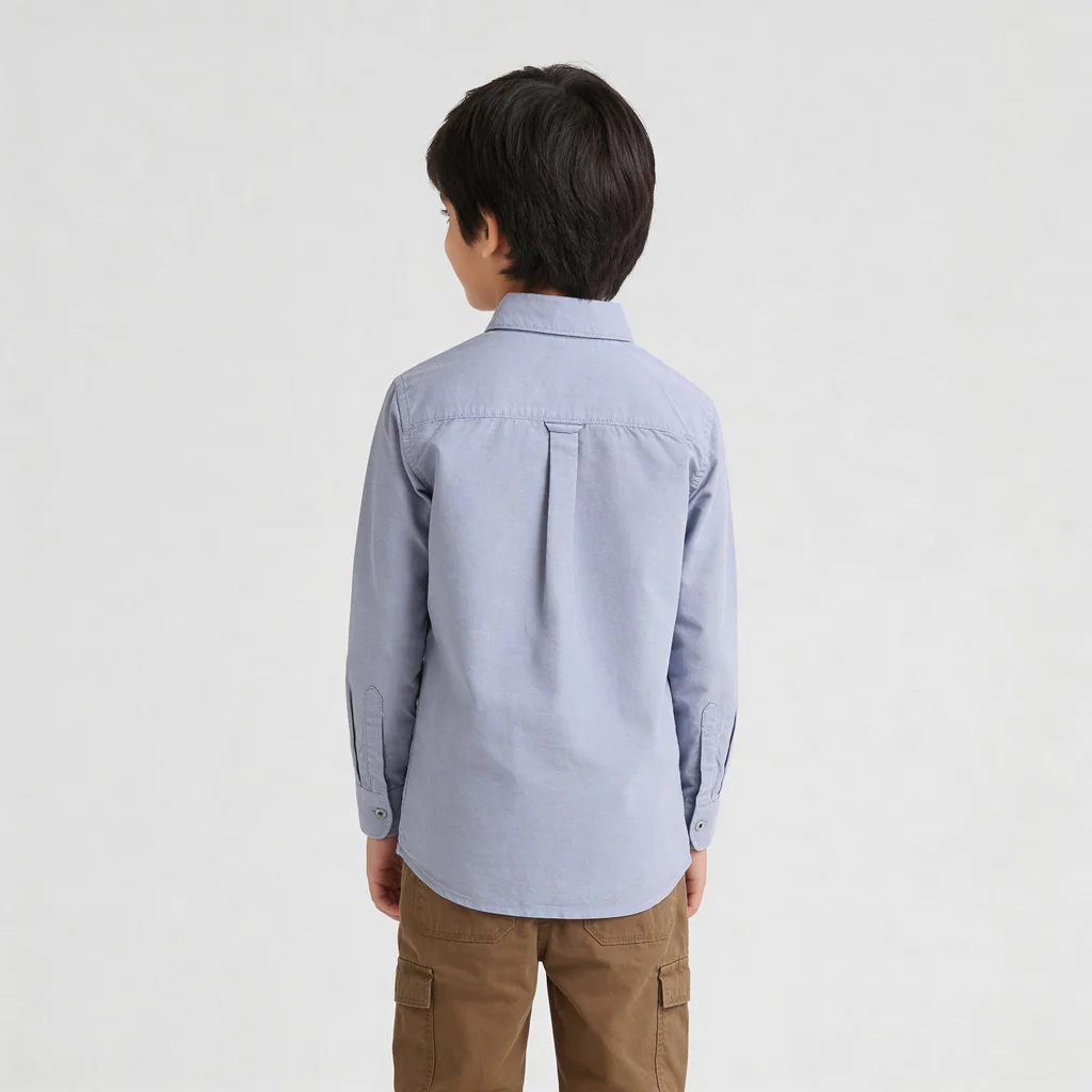 Boys Cotton Oxford Solid Shirt - Image 8