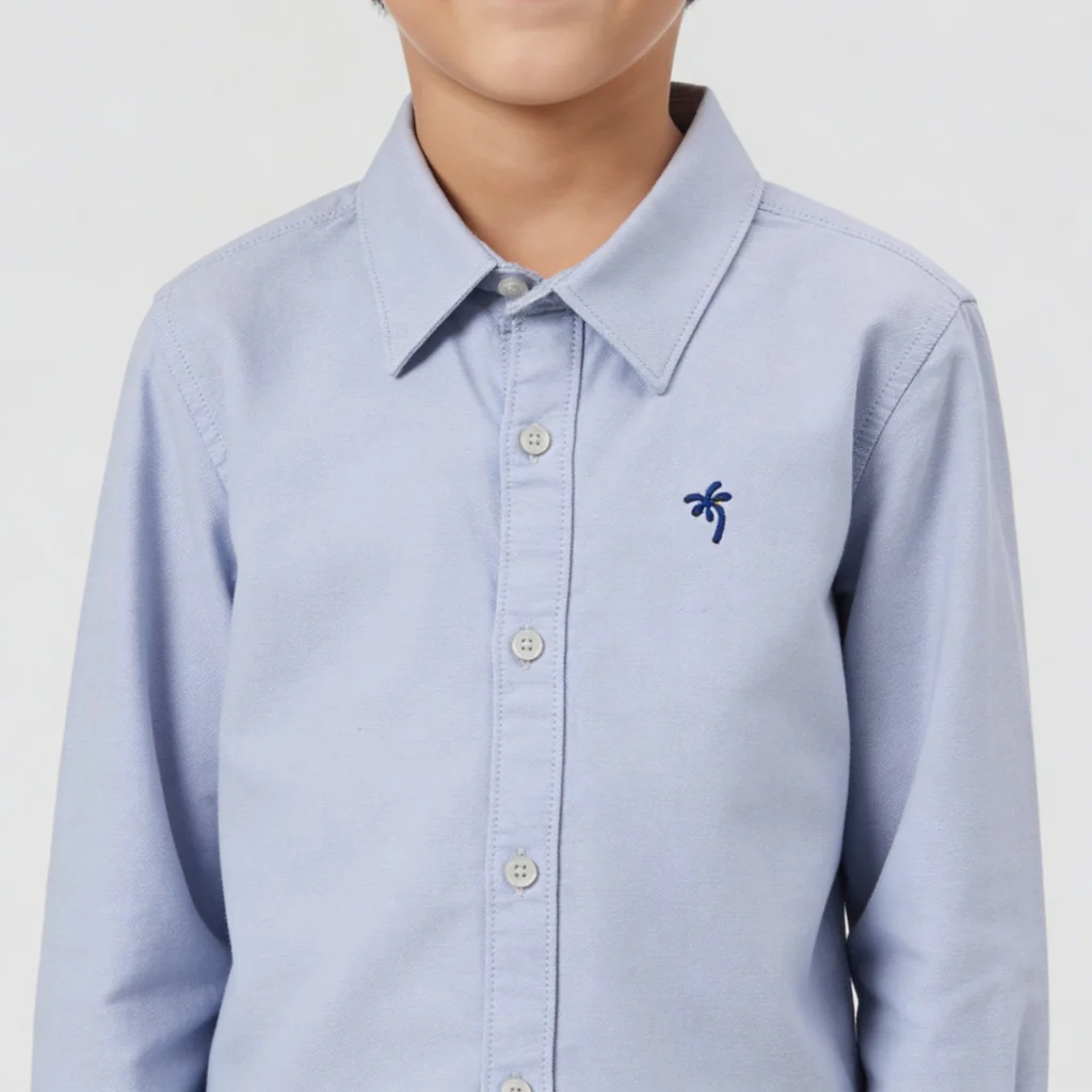 Boys Cotton Oxford Solid Shirt - Image 9