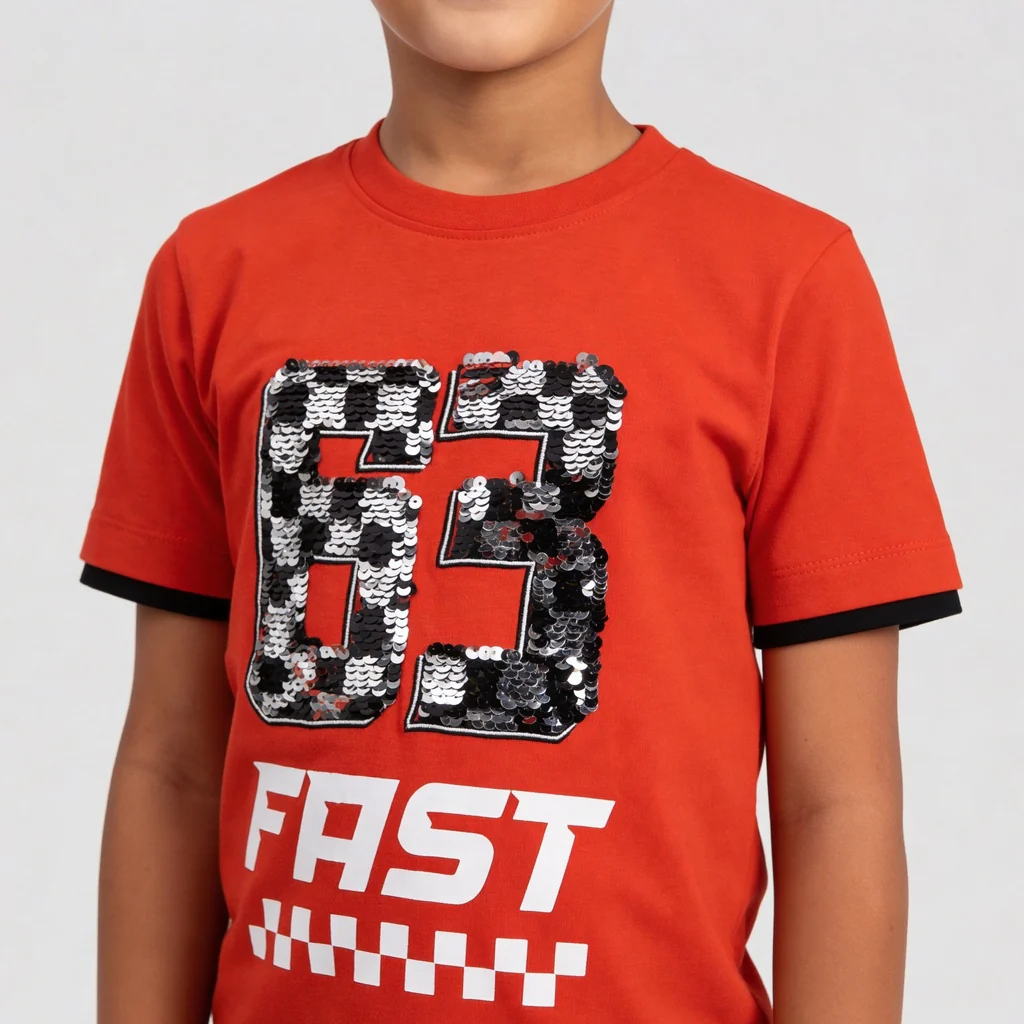 Boys Cotton Printed Crew Neck Weekend T-Shirt - Image 4