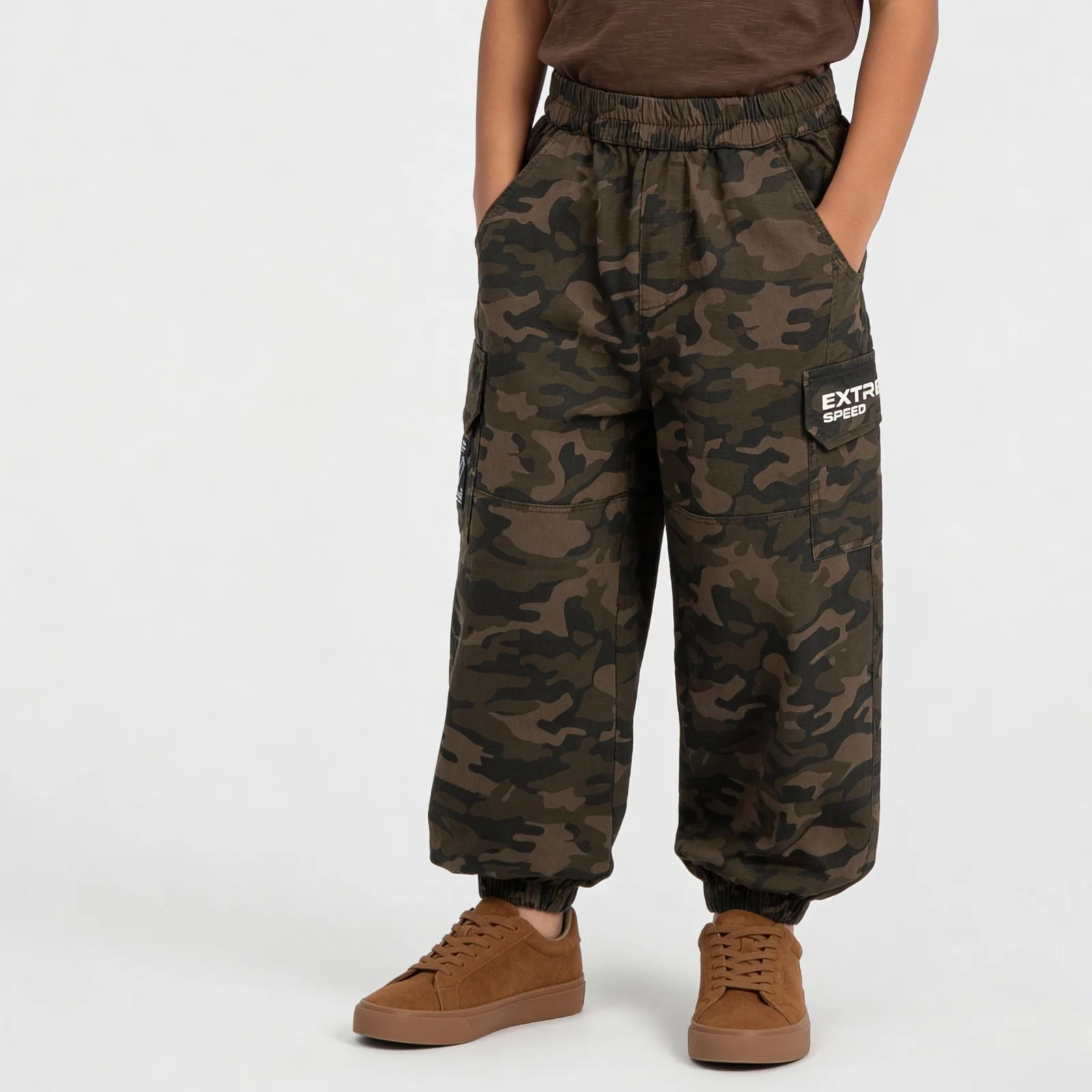 Boys Cotton Printed Messenger Pant - Image 2