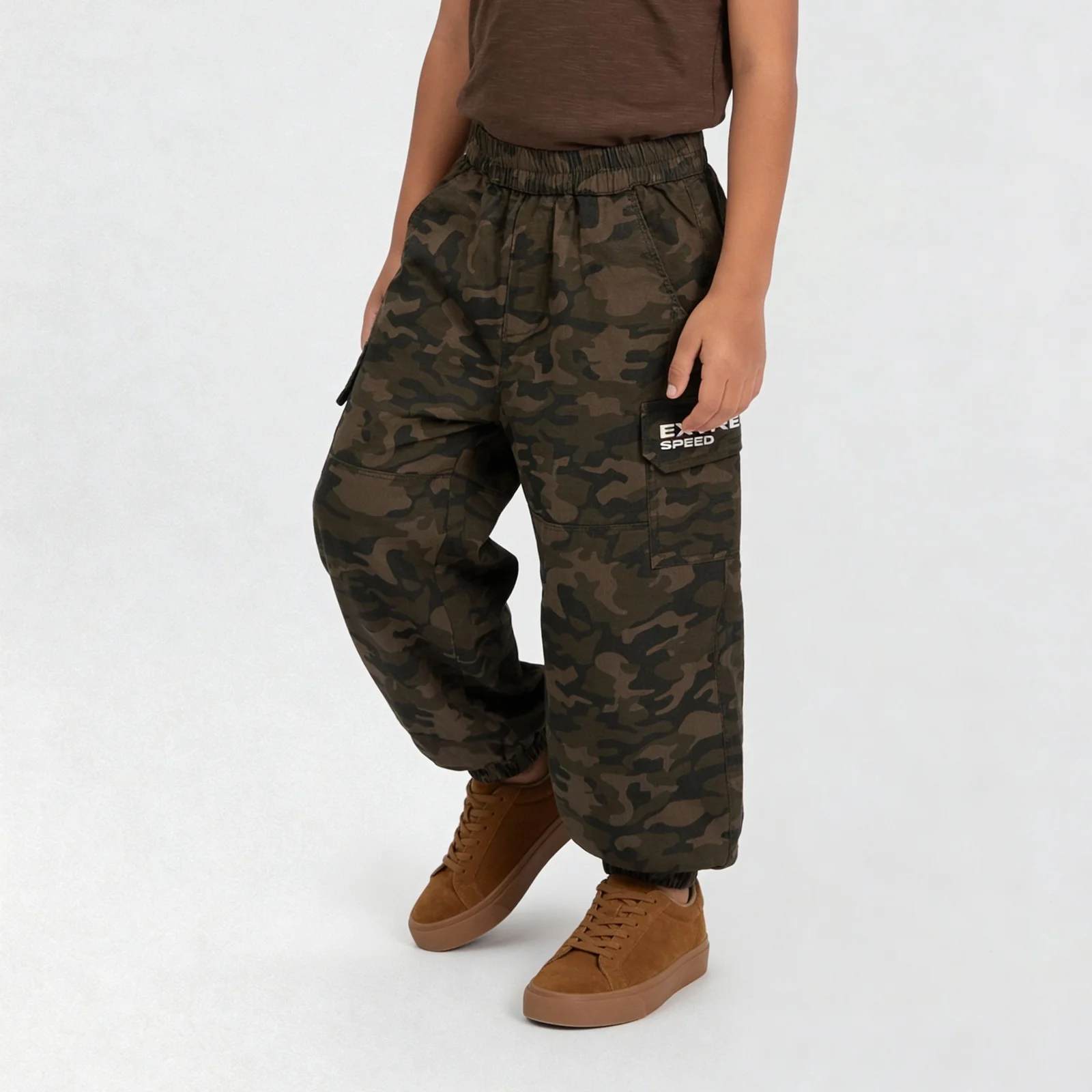 Boys Cotton Printed Messenger Pant - Image 5